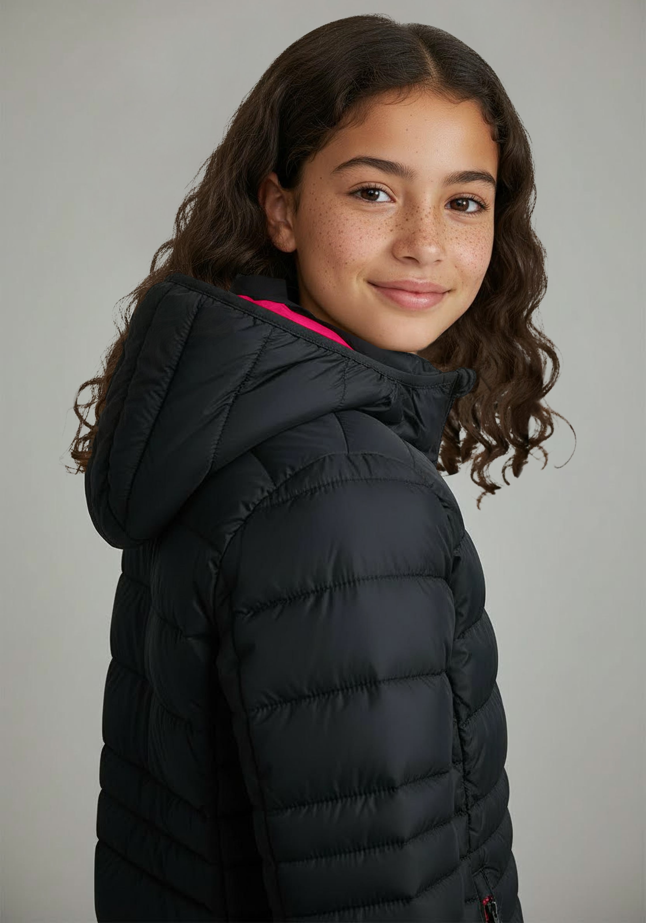 CMP Steppjacke »KID G JACKET FIX HOOD« mit Kapuze für Jugendliche, mit Kapuze, mit Reißverschlusstaschen
