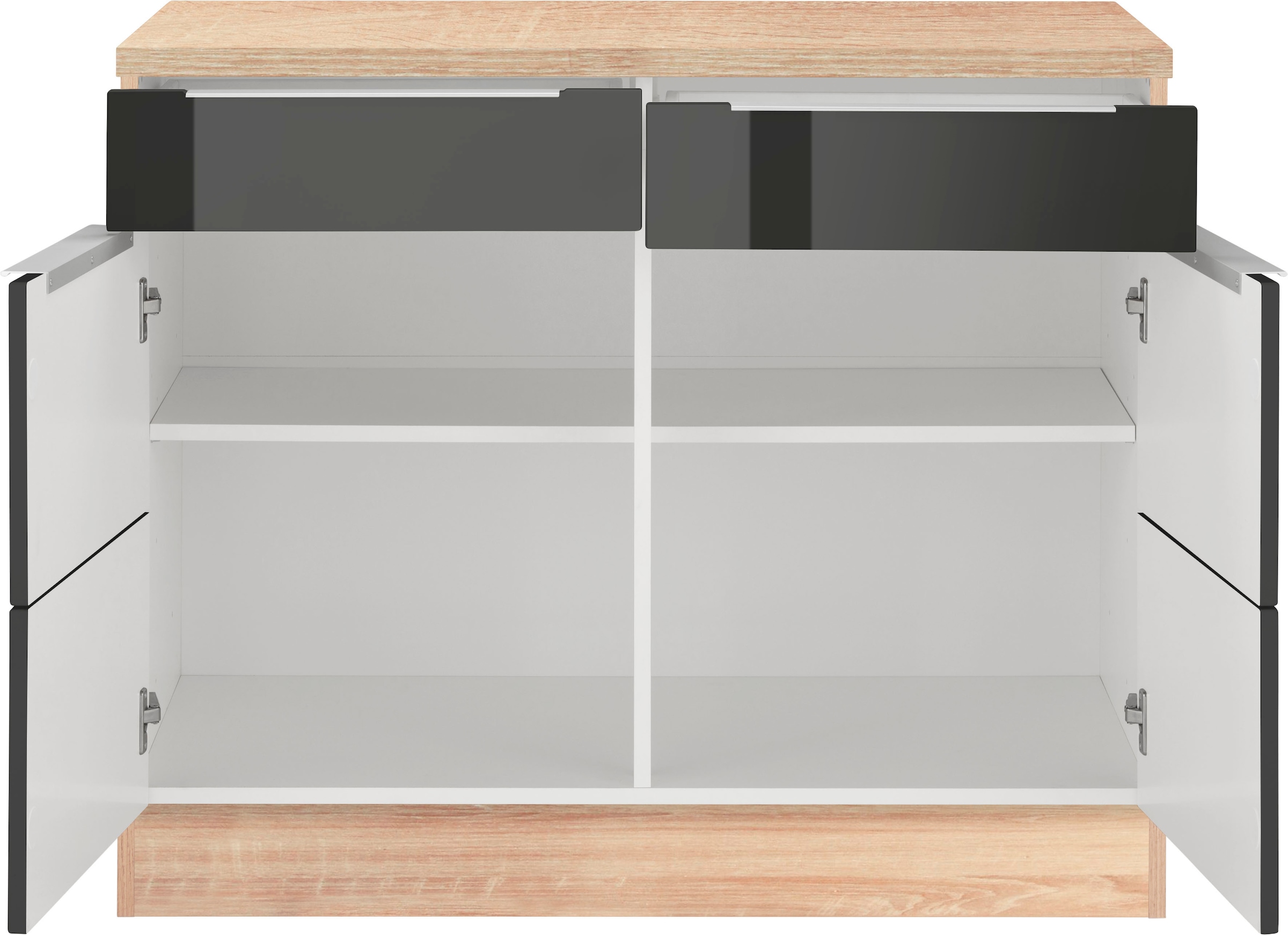 KOCHSTATION Unterschrank »KS-Brindisi«, 100 cm breit, viel Stauraum