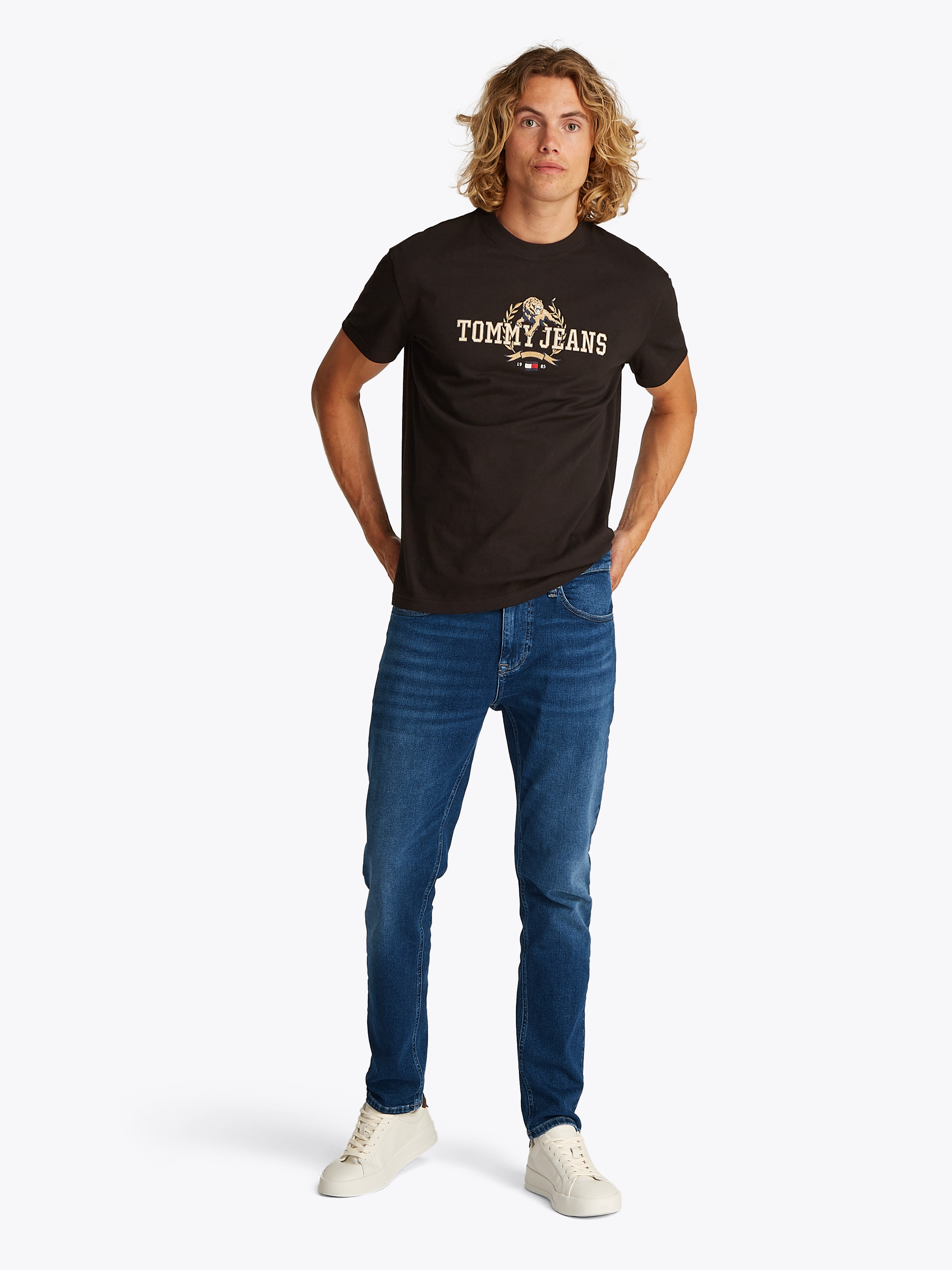 Tommy Jeans Slim-fit-Jeans »Austin Slim Tapered«, Mit Gürtelschlaufen