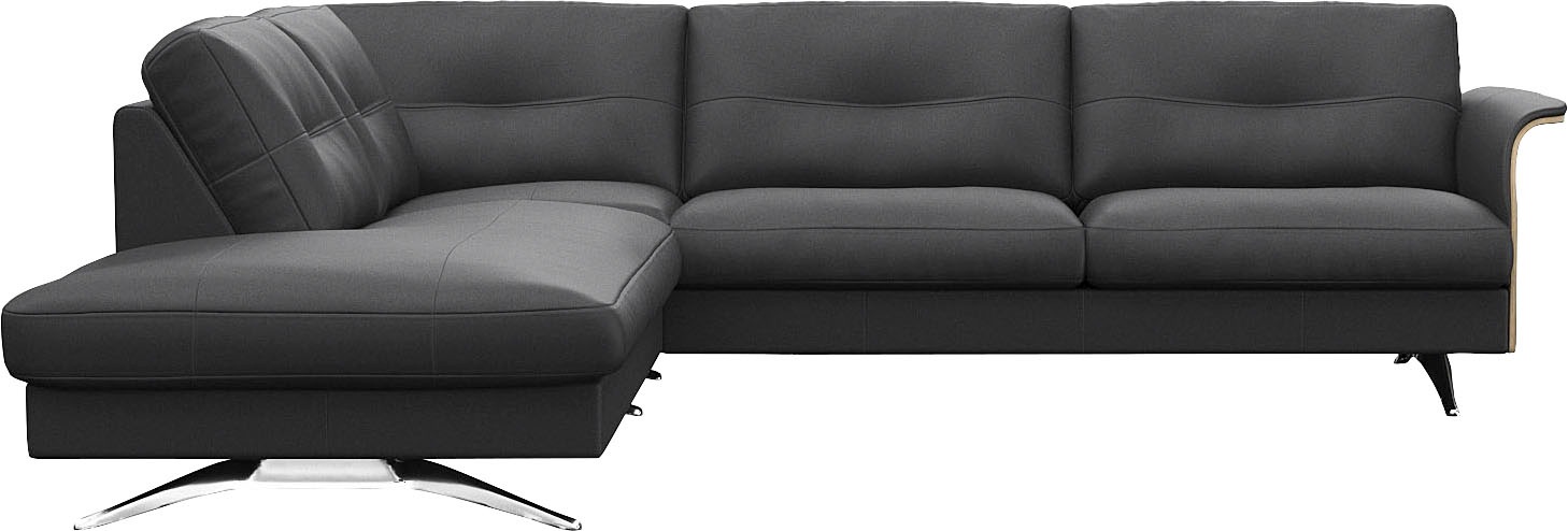 FLEXLUX Ecksofa »Glow, super bequem durch hochwertigem Sitzaufbau mit Feder günstig online kaufen