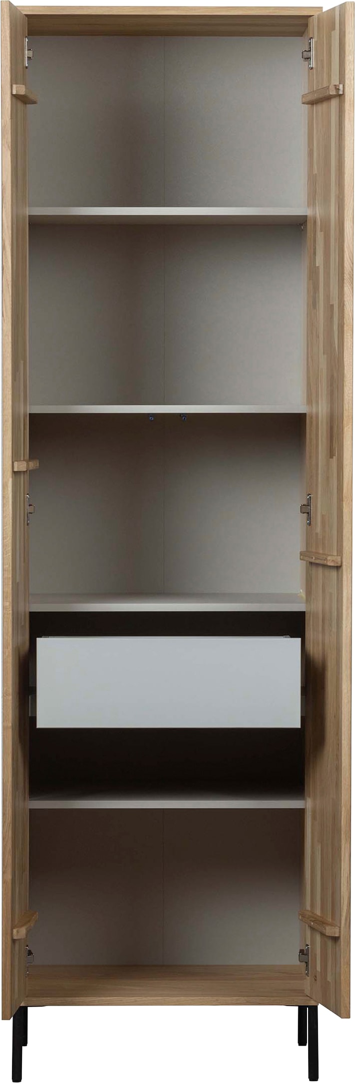 WOOOD Garderobenschrank »New Gravure, Mehrzweckschrank mit 5 Fächern«, mit grafischen Relieftüren, Breite 60 cm