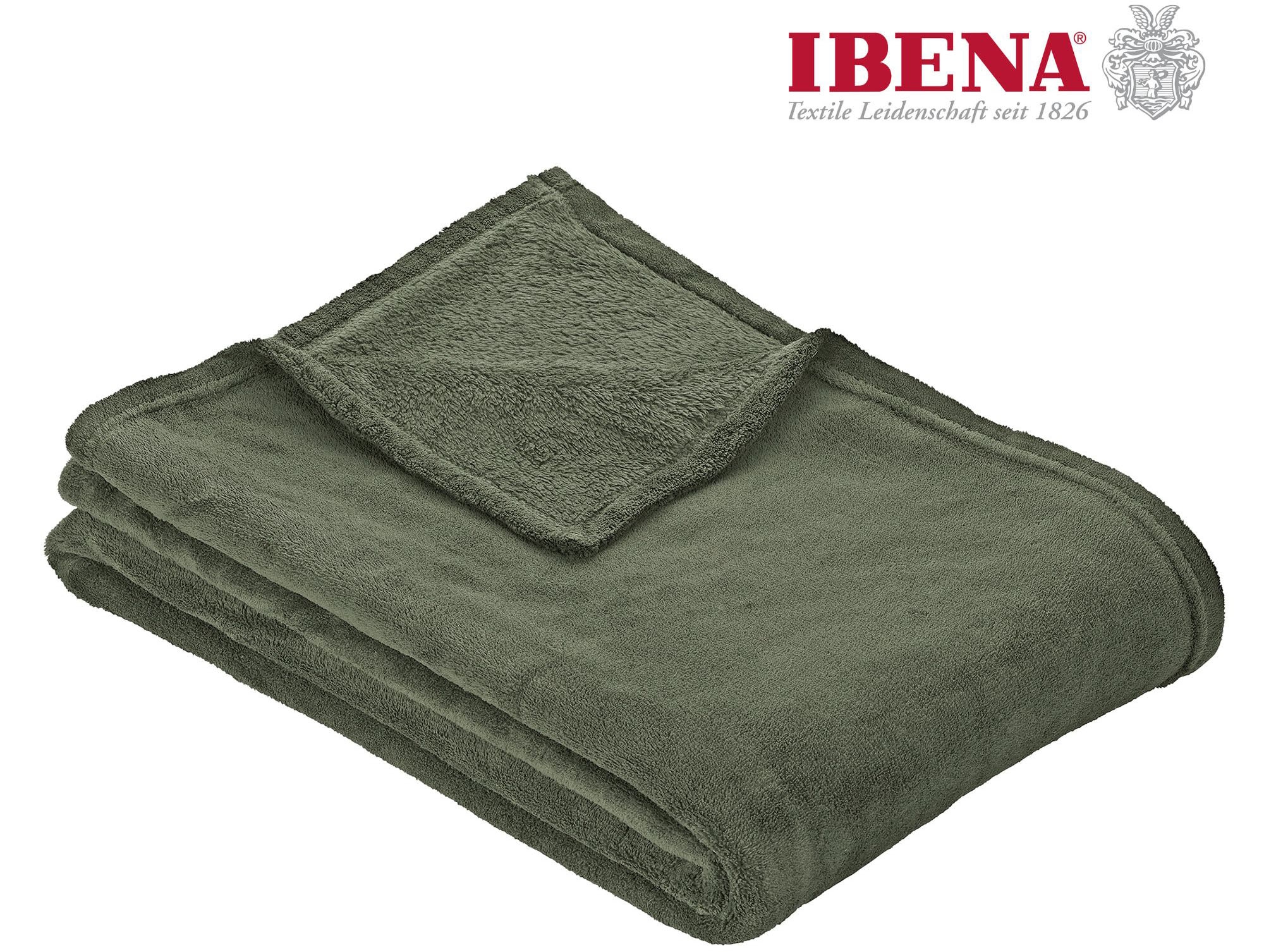 IBENA Wohndecke »Uni Fleecedecke Olbia«, einfarbig schick, Kuscheldecke günstig online kaufen
