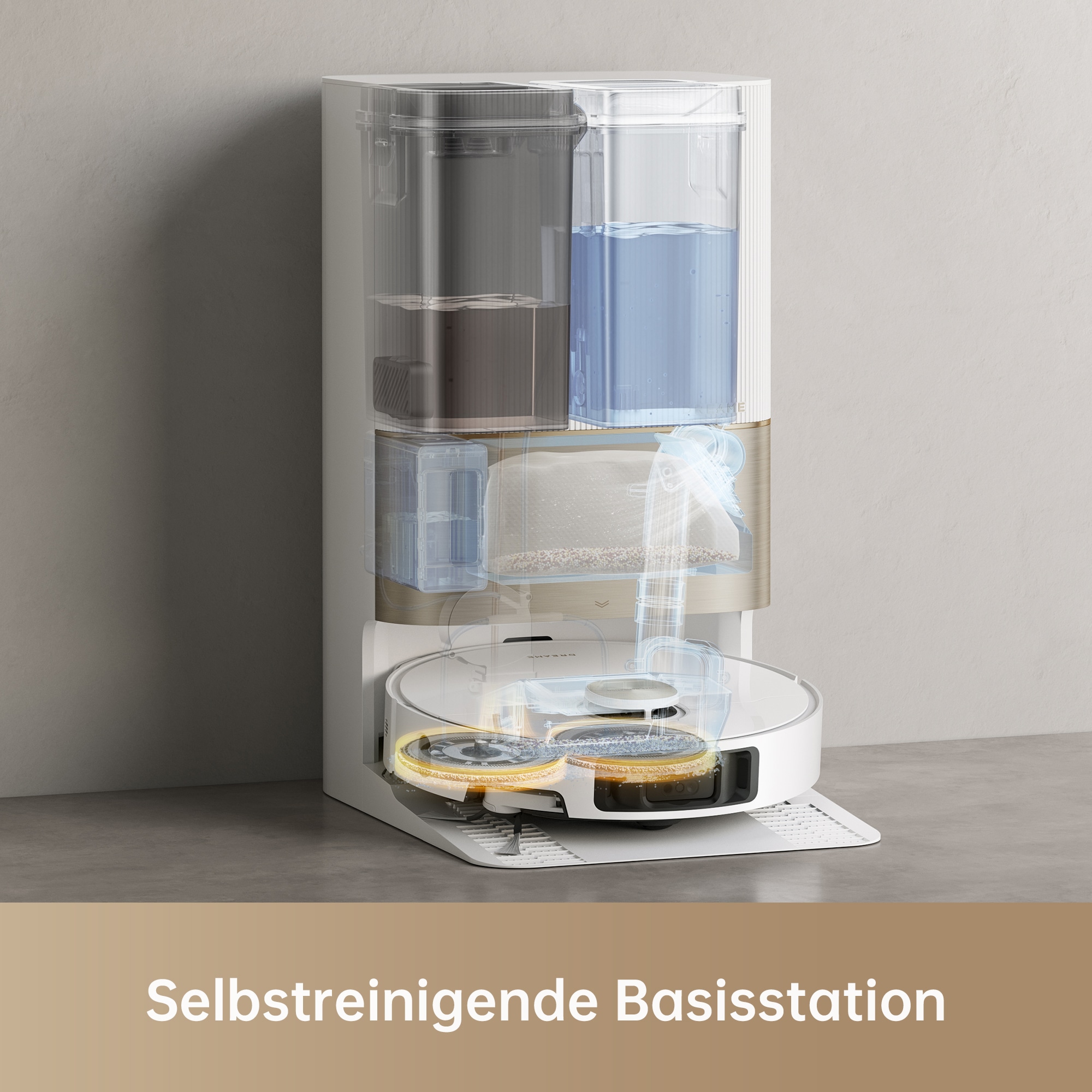 Dreame Saugroboter »X40 Ultra Complete«, Mop Extend, ausfahrbare Seitenbürste, 12.000 Pa Saugleistung