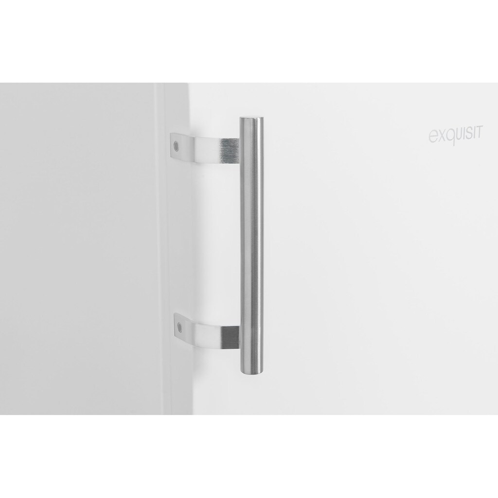 exquisit Getränkekühlschrank »GKS31-V-H-280F weiss«, GKS31-V-H-280F weiss, 163 cm hoch, 60 cm breit