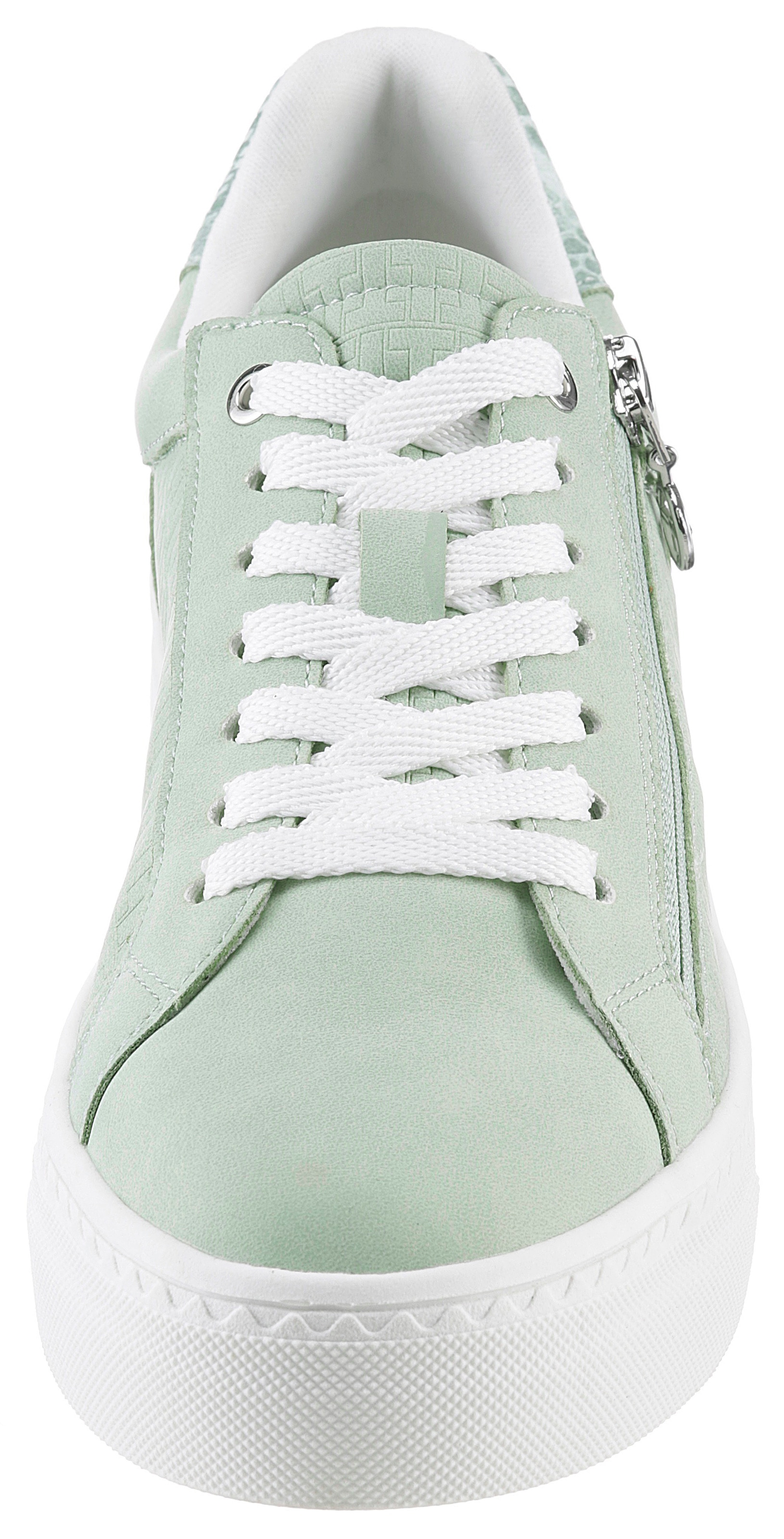 Tamaris Plateausneaker, Freizeitschuh, Halbschuh, Schnürschuh mit gepolstertem Schaftrand
