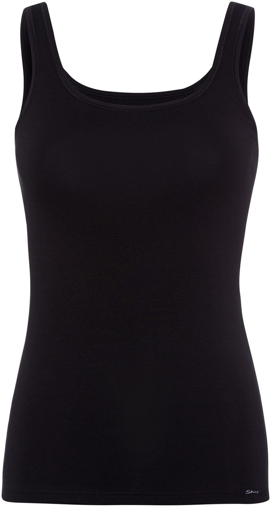 Skiny Unterhemd, (2er Pack), mit kleinem Weblabel am Saum