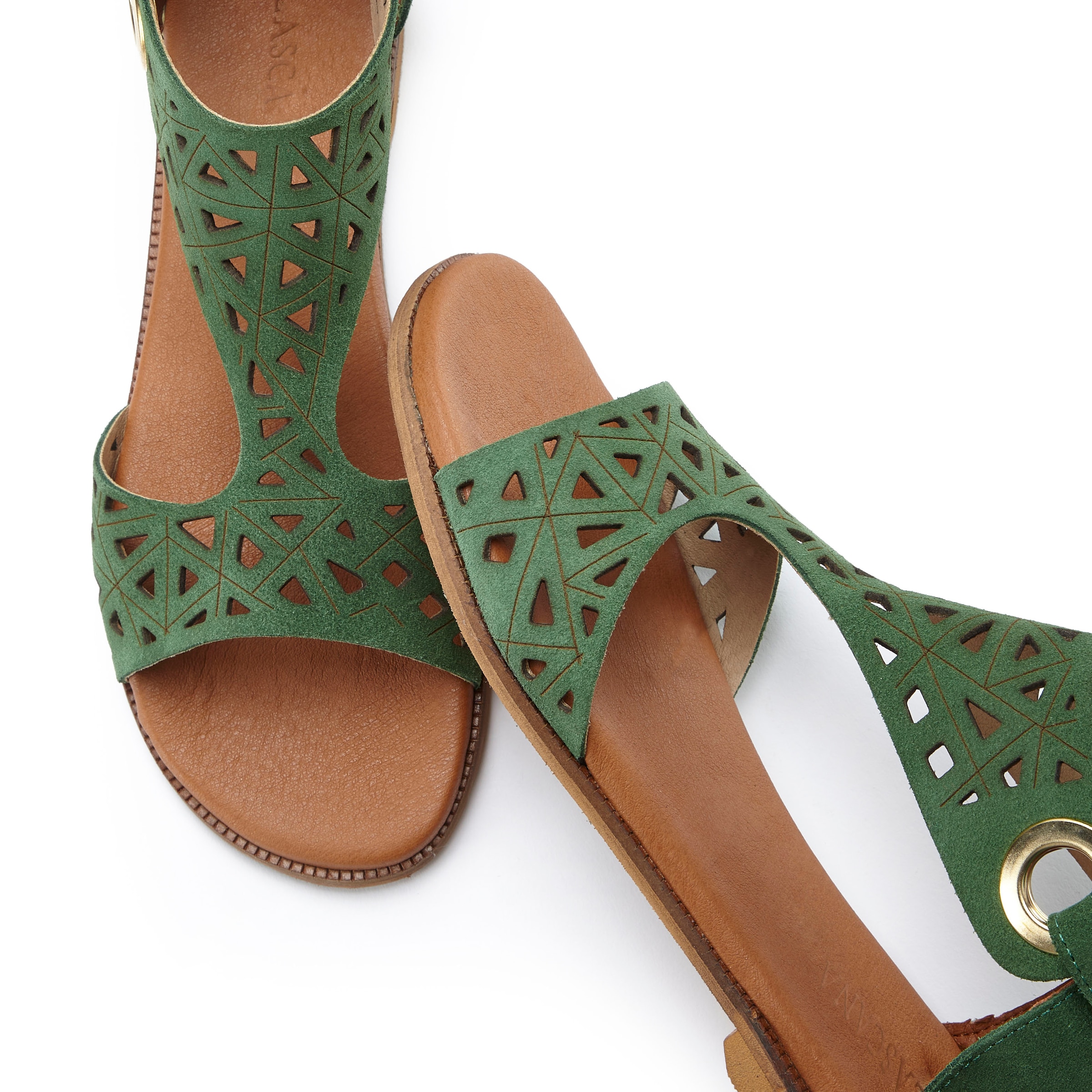 LASCANA Sandale »Sommerschuh«, Sandalette, Sommerschuh aus hochwertigem Leder mit Cut-Outs