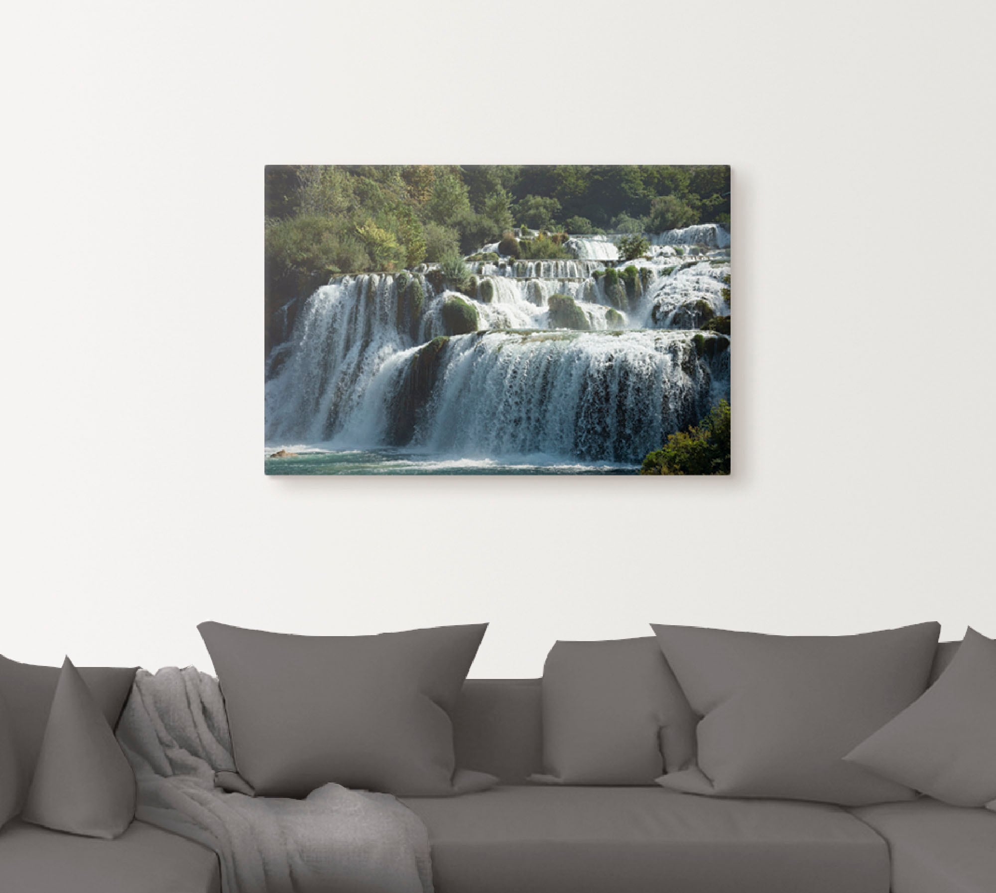 Artland Wandbild »Krka Wasserfälle«, Gewässer, (1 St.), als Leinwandbild, P günstig online kaufen