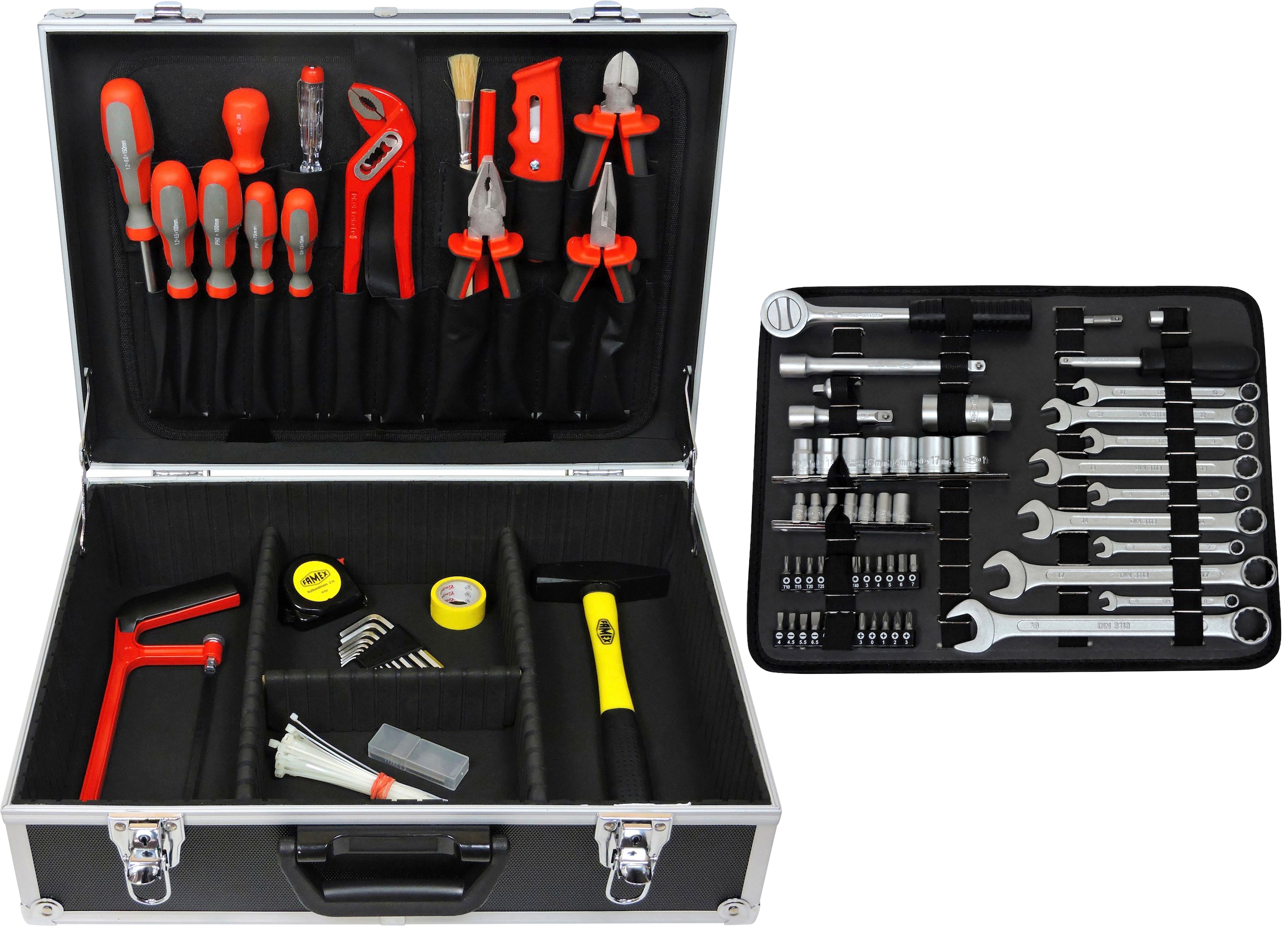 FAMEX Werkzeugset »759-63«, 125-tlg., jetzt Werkzeugkoffer %Sale im Werkzeug mit
