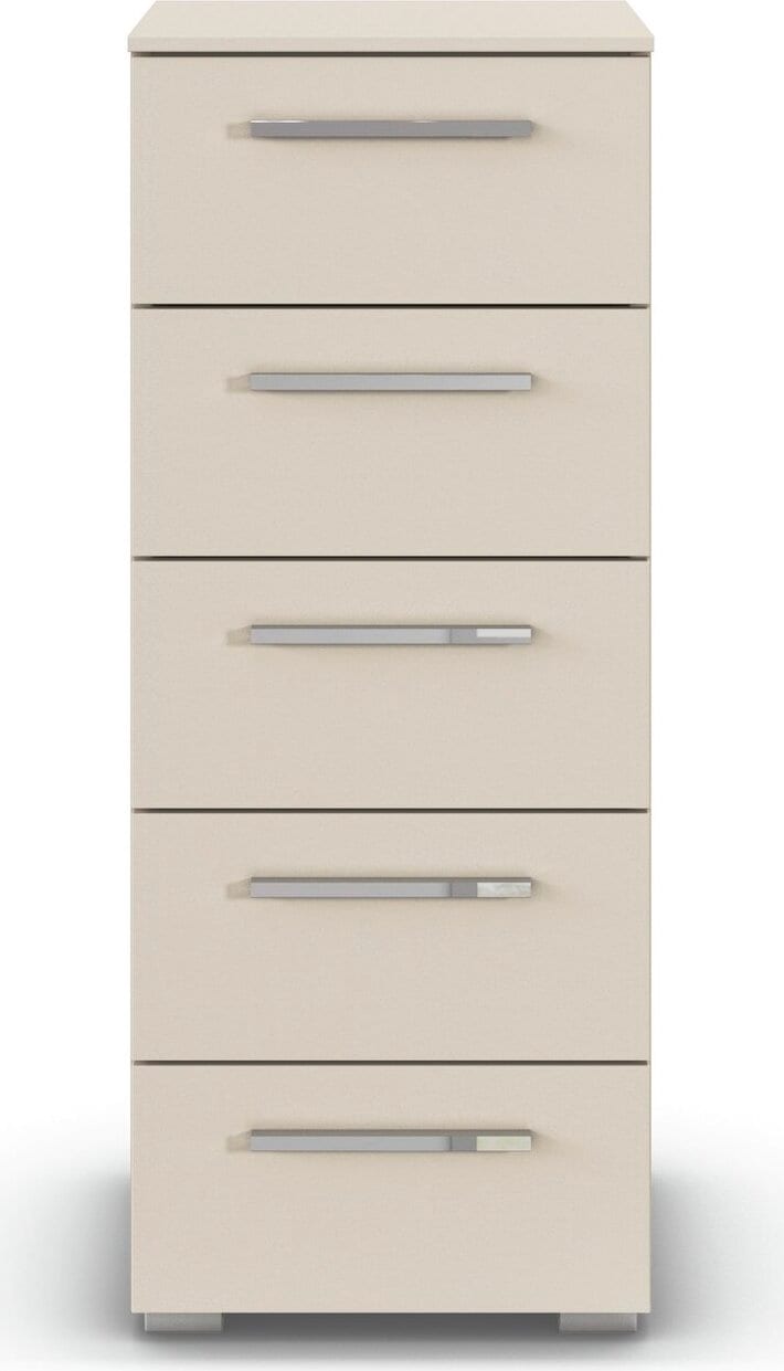 rauch Schubkastenkommode »Highboard Sideboard Kommode MONTCLAR Frontauswahl Dekor/Hochglanz/Glas« in 2 Breiten: 40 oder 80 cm / Höhe 100 cm, inkl. Soft-Close-Funktion,  mit 5 geräumigen Schubladen, viele Griffvarianten MADE IN GERMANY