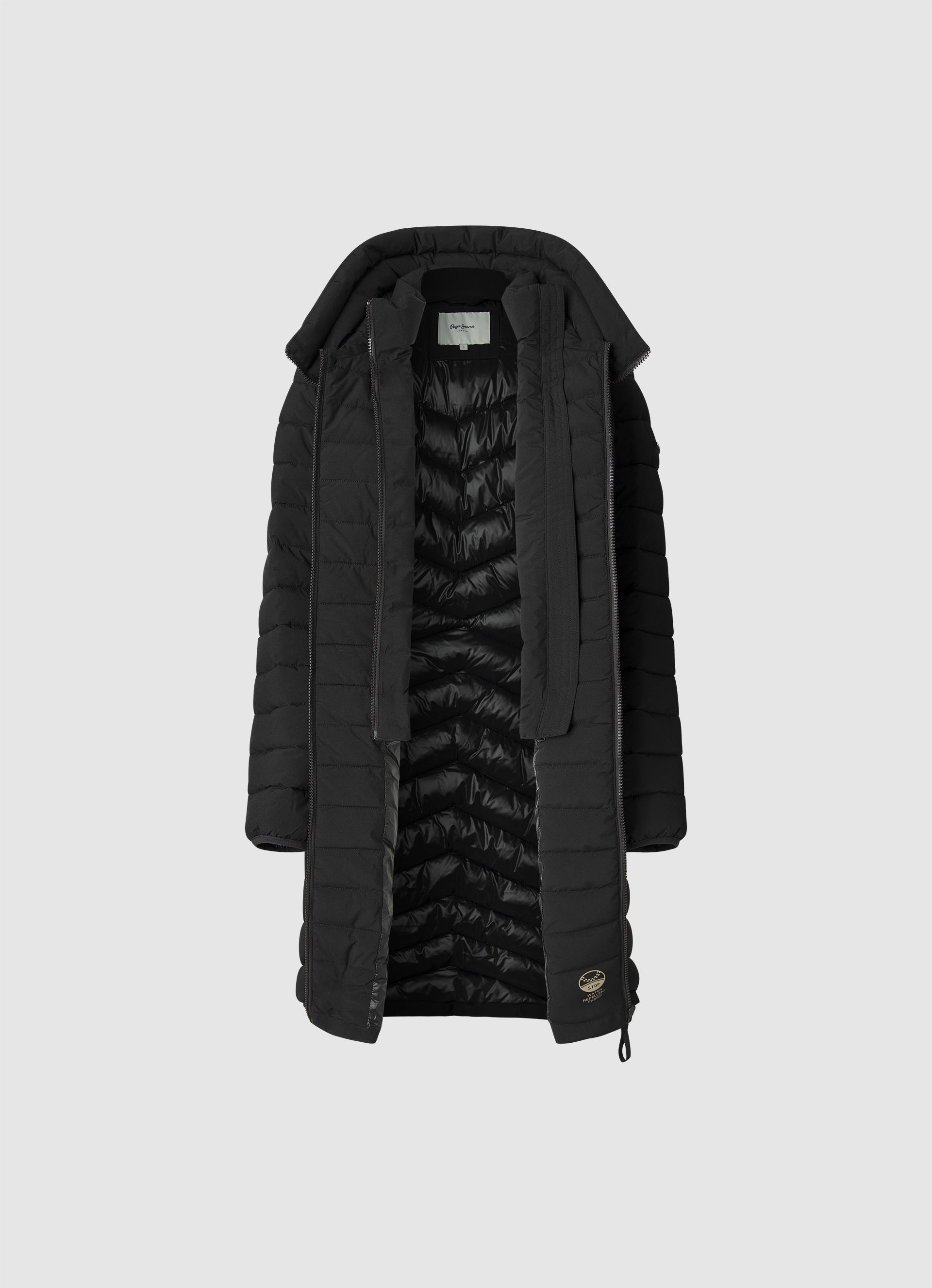 Pepe Jeans Steppmantel »SANN LONG« wasserabweisend, mit Innenverschluss