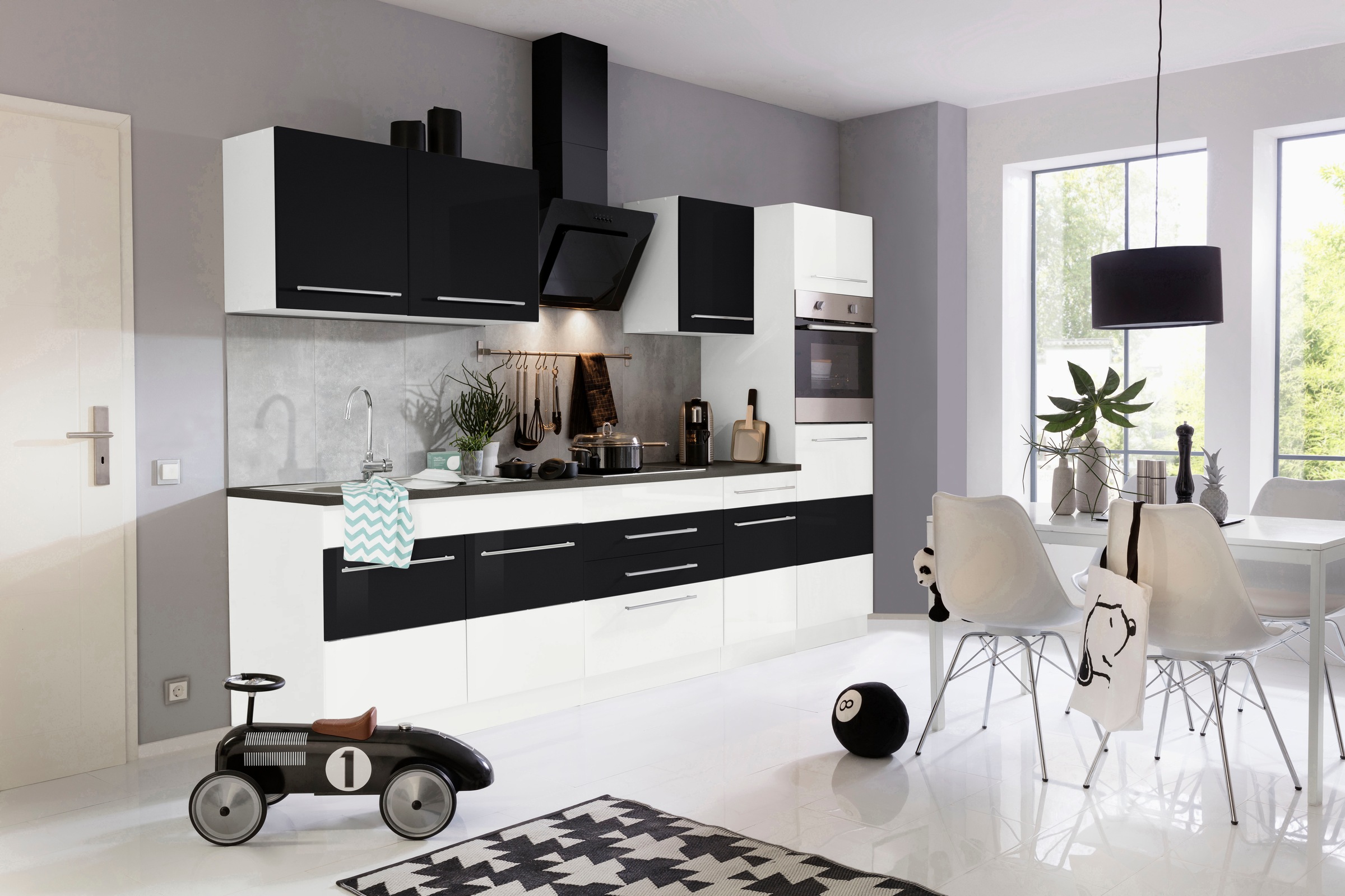 KOCHSTATION Küchenzeile »KS-Trient« Breite 290 cm, wahlweise mit E-Geräten, günstig online kaufen