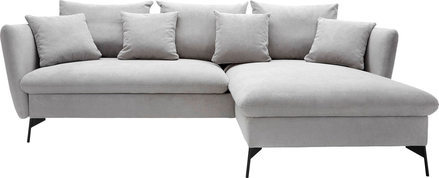 OTTO home Ecksofa »LIVORNO,258 cm, L-Form,« Schlaffunktion u. Bettkasten (1 günstig online kaufen