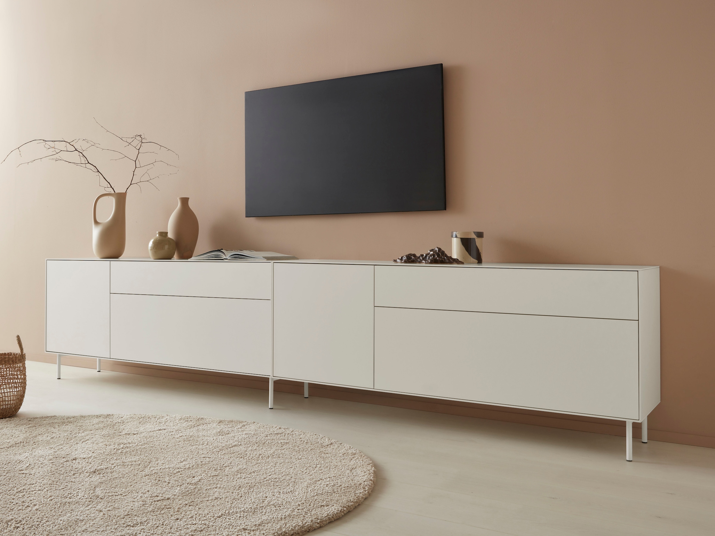 LeGer Home by Lena Gercke Lowboard »Essentials«, (2 St.), Breite: 334cm, MD günstig online kaufen