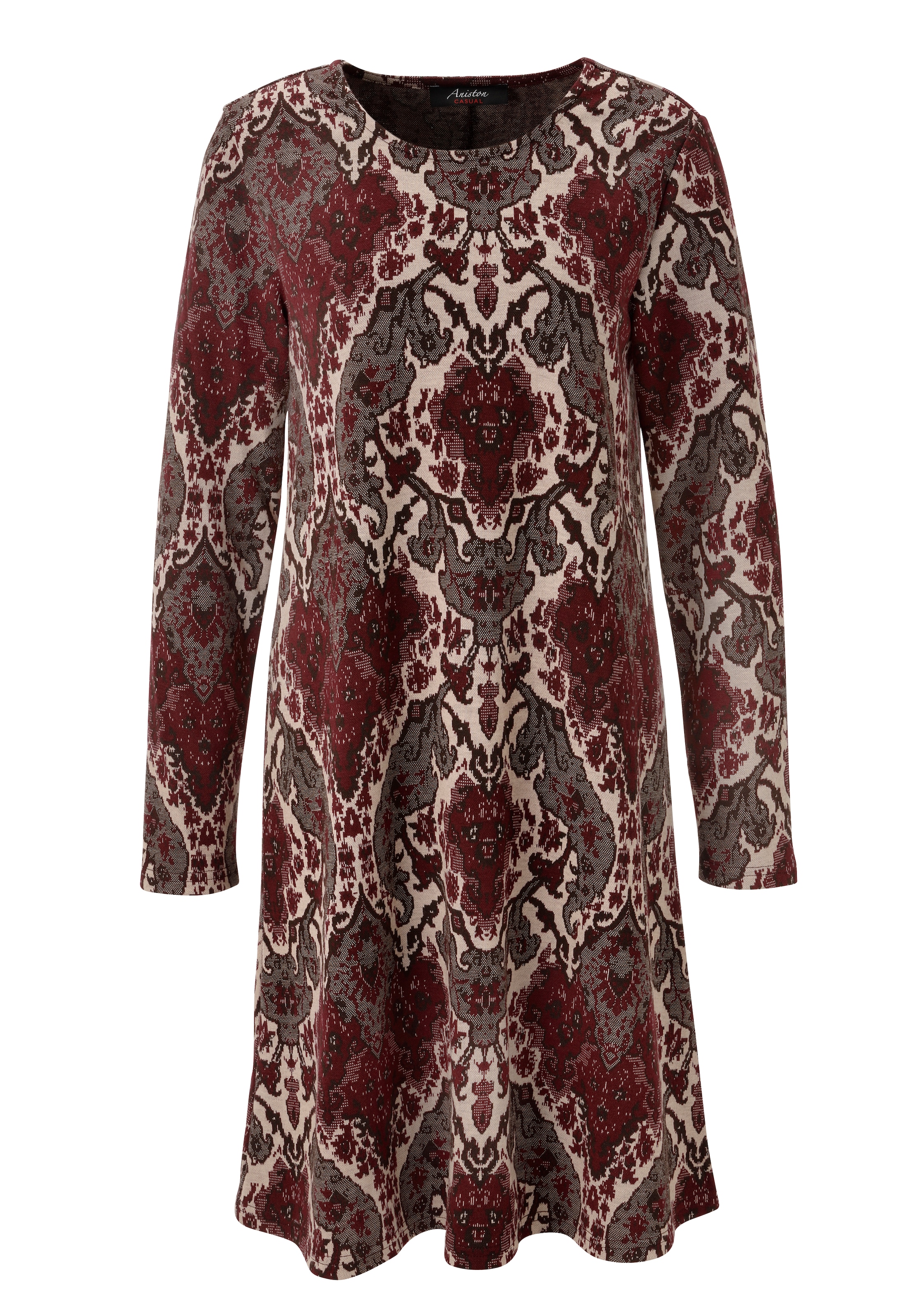 Aniston CASUAL A-Linien-Kleid, mit extravagantem Ornament-Muster - NEUE KOLLEKTION