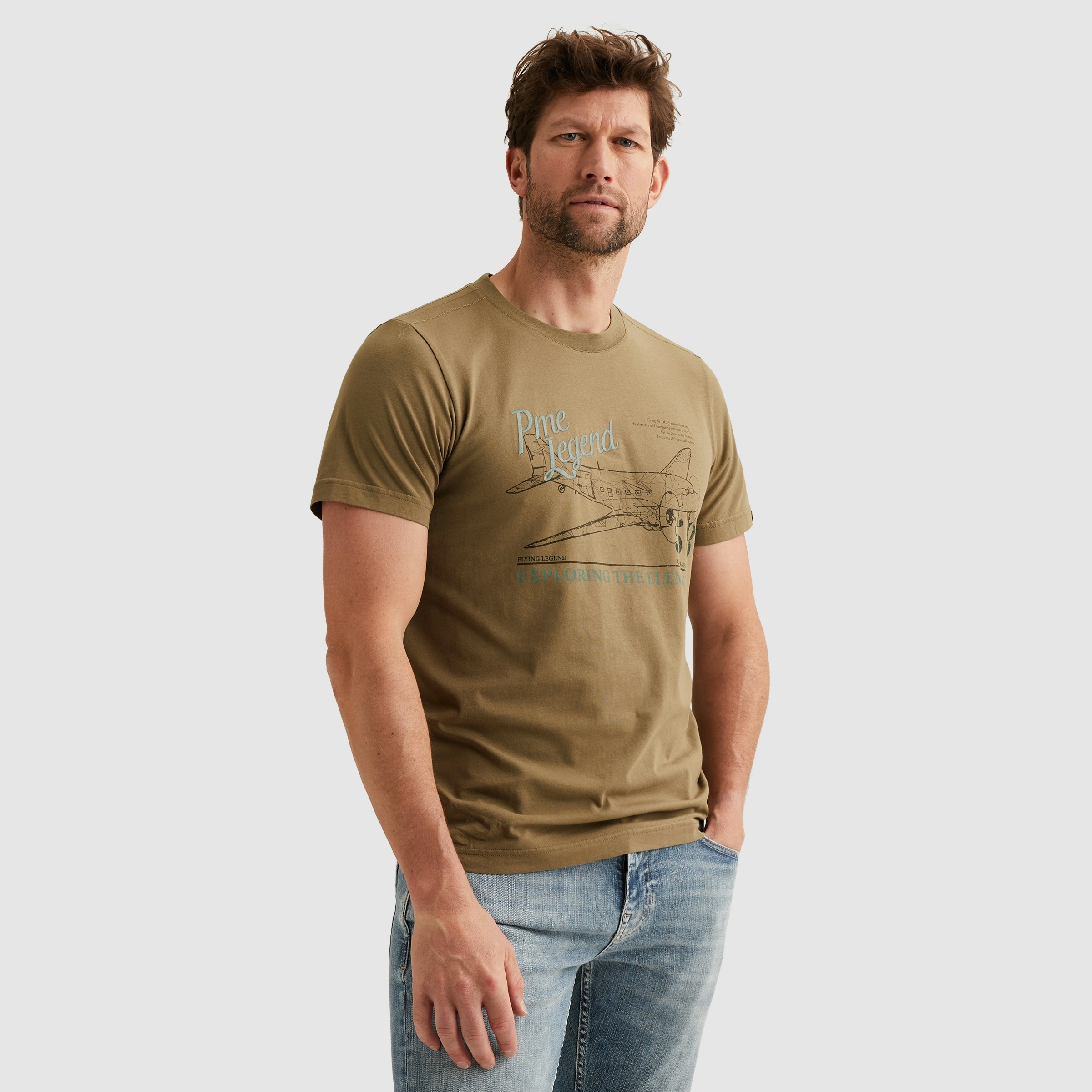 PME LEGEND T-Shirt mit Logo-Stickerei und Print