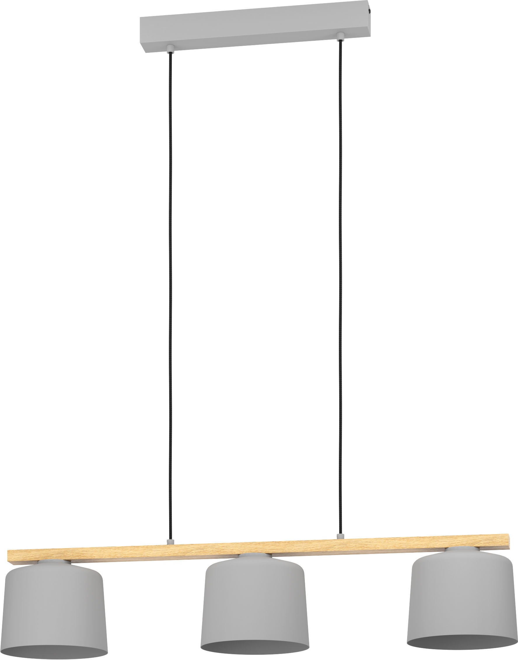 EGLO Hängeleuchte »MARIEL Deckenlampe, Stahl und Holz, E27, IP20, Wohnzimme günstig online kaufen