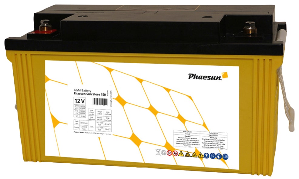 Phaesun Solarakkus »AGM Sun Store 150«, 12 V