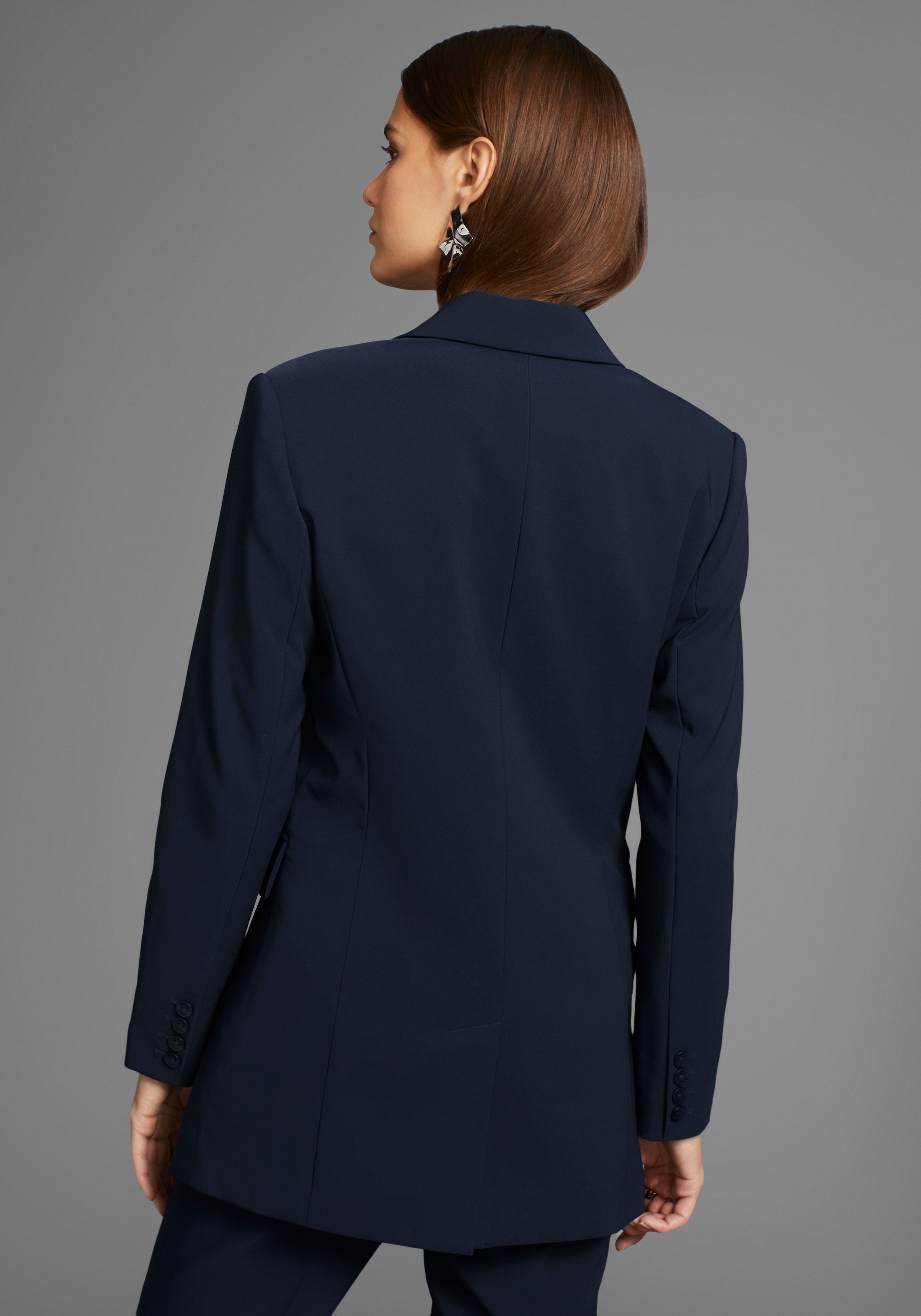 HECHTER PARIS Longblazer, ohne Kragen