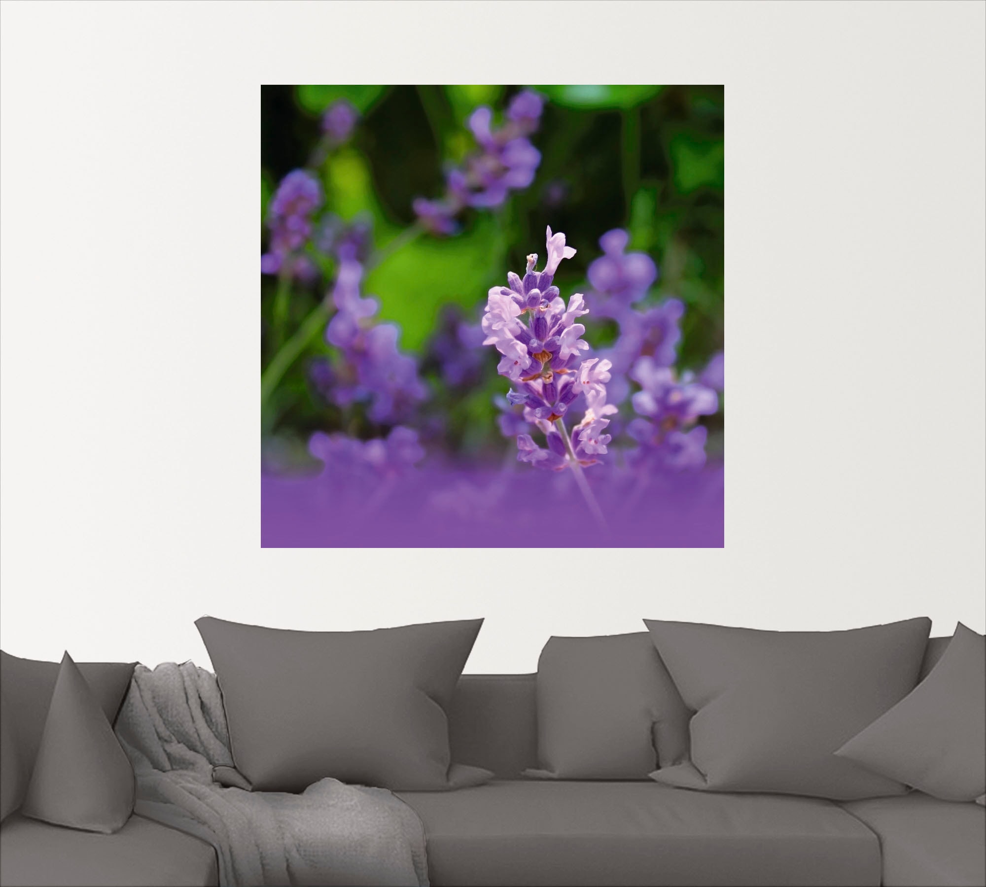 Artland Wandbild »Lavendel«, Blumen, (1 St.), als Leinwandbild, Wandaufkleber oder Poster in versch. Größen