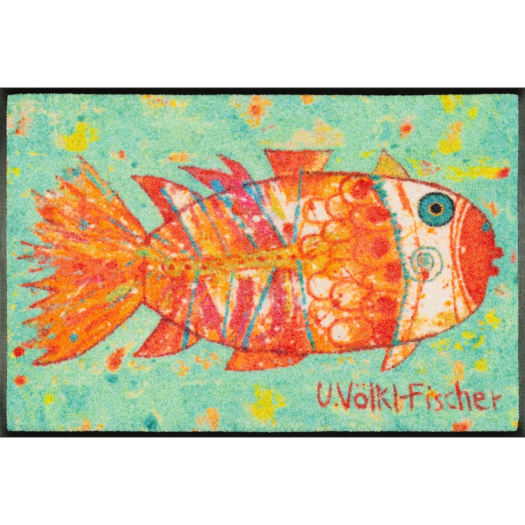 wash+dry by Kleen-Tex Fußmatte »Funky Fish«, rechteckig