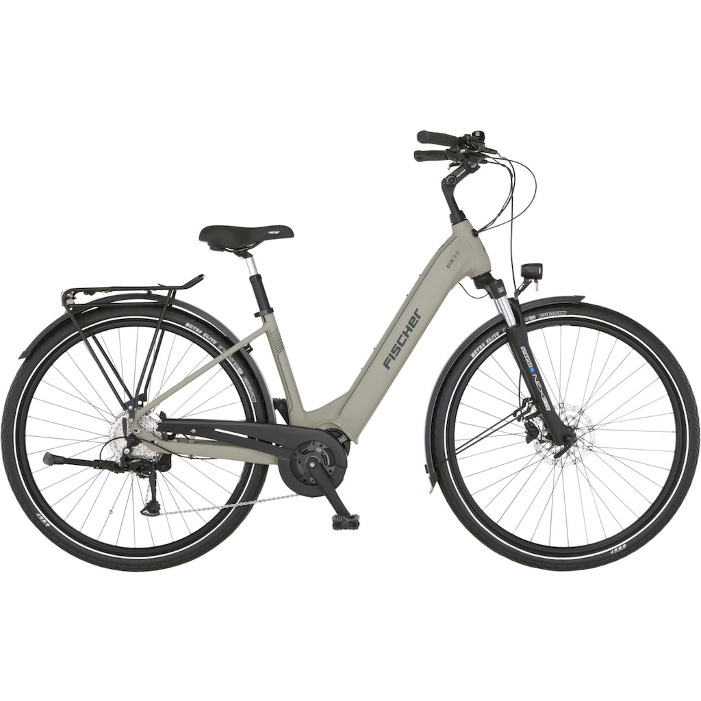 FISCHER Fahrrad E-Bike »CITA 3.3I 522«, 9 Gang, Shimano, Mittelmotor 250 W, (Schloss)