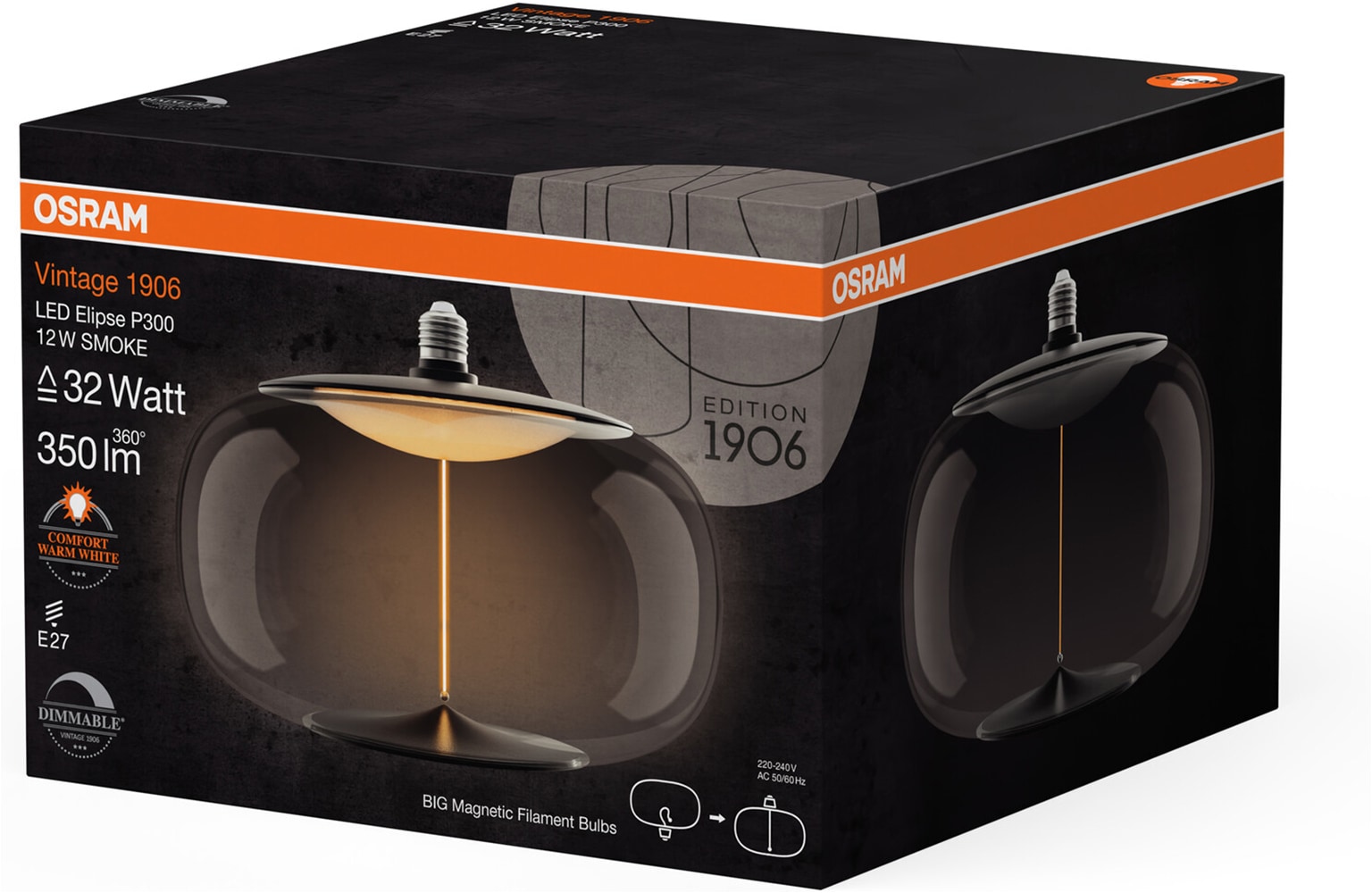 Osram LED-Filament »Vintage 1906 Big Elipse« E27 1 Stk. Warmweiß