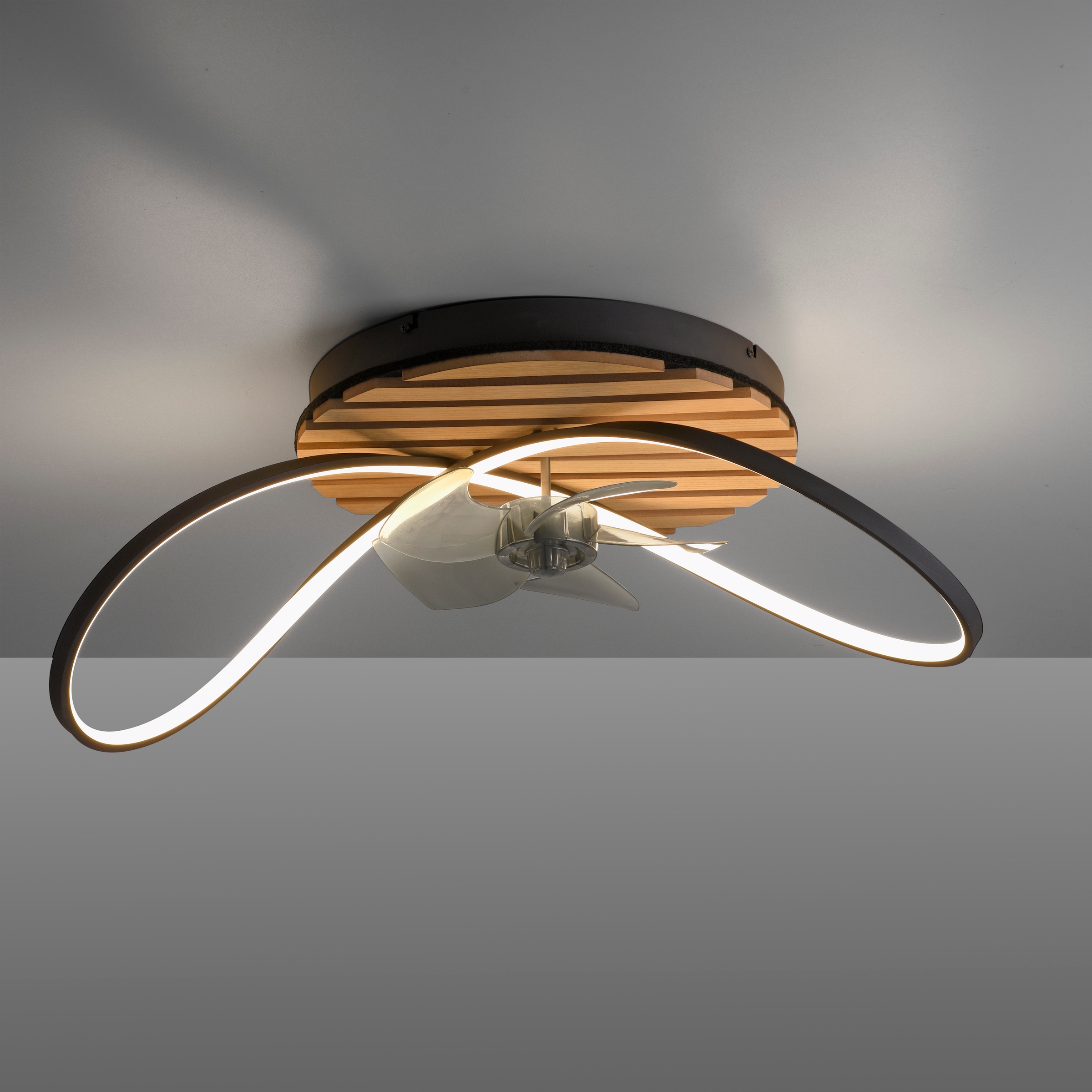 andas Deckenleuchte »Unnestad Akustikpaneele«, 1 flammig, Leuchtmittel LED-Board | LED fest integriert, Deckenventilator, Holz, Akustik, Paneele, Ventilator, Lampe