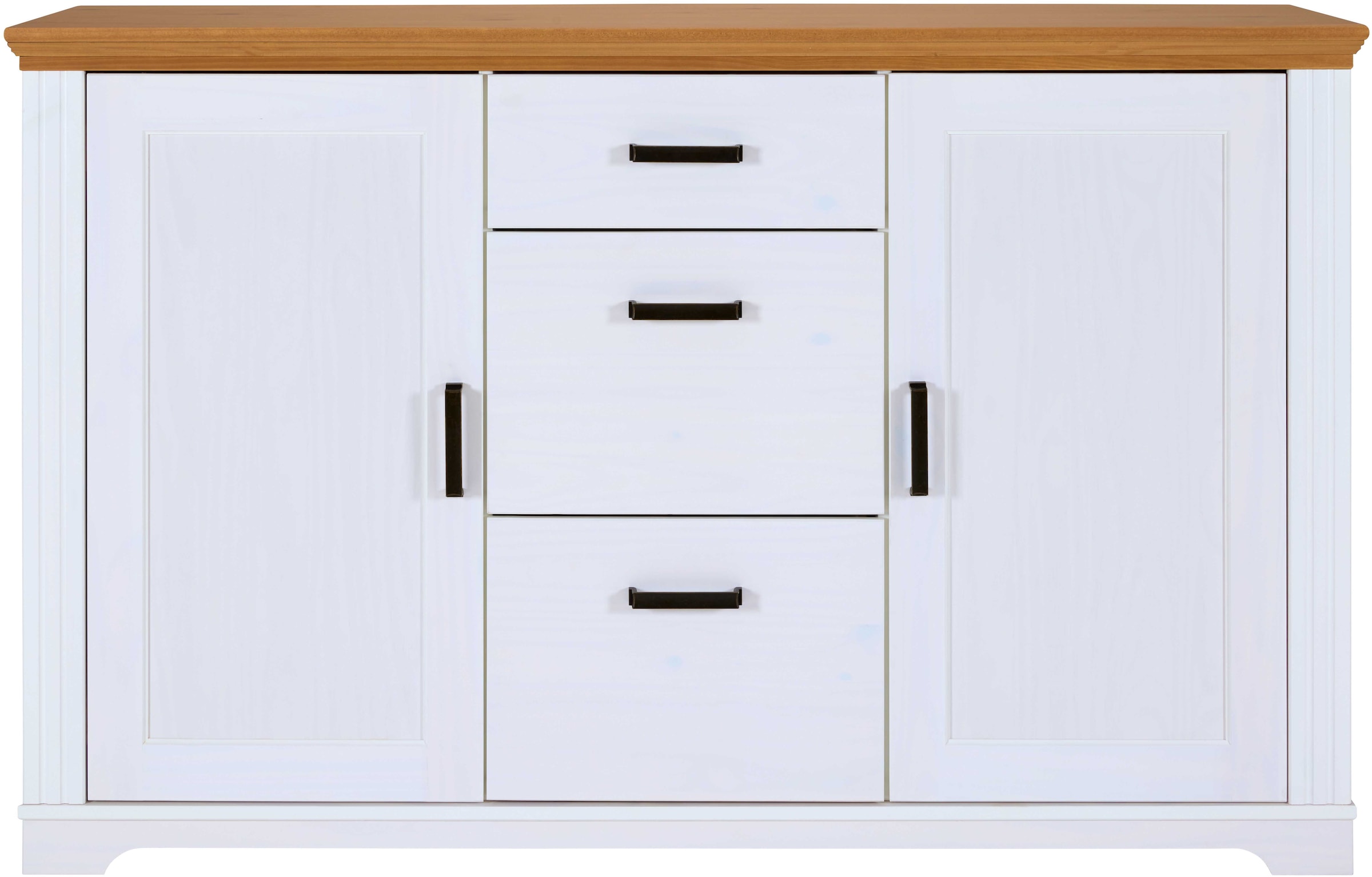 Inter Link Sideboard »Sideboard Maluno« 1 Stk. tlg. Kiefer Massiv, Soft-Close, Stauraum, BxTxH: ca. 166,4 x 48,3 x 104 cm