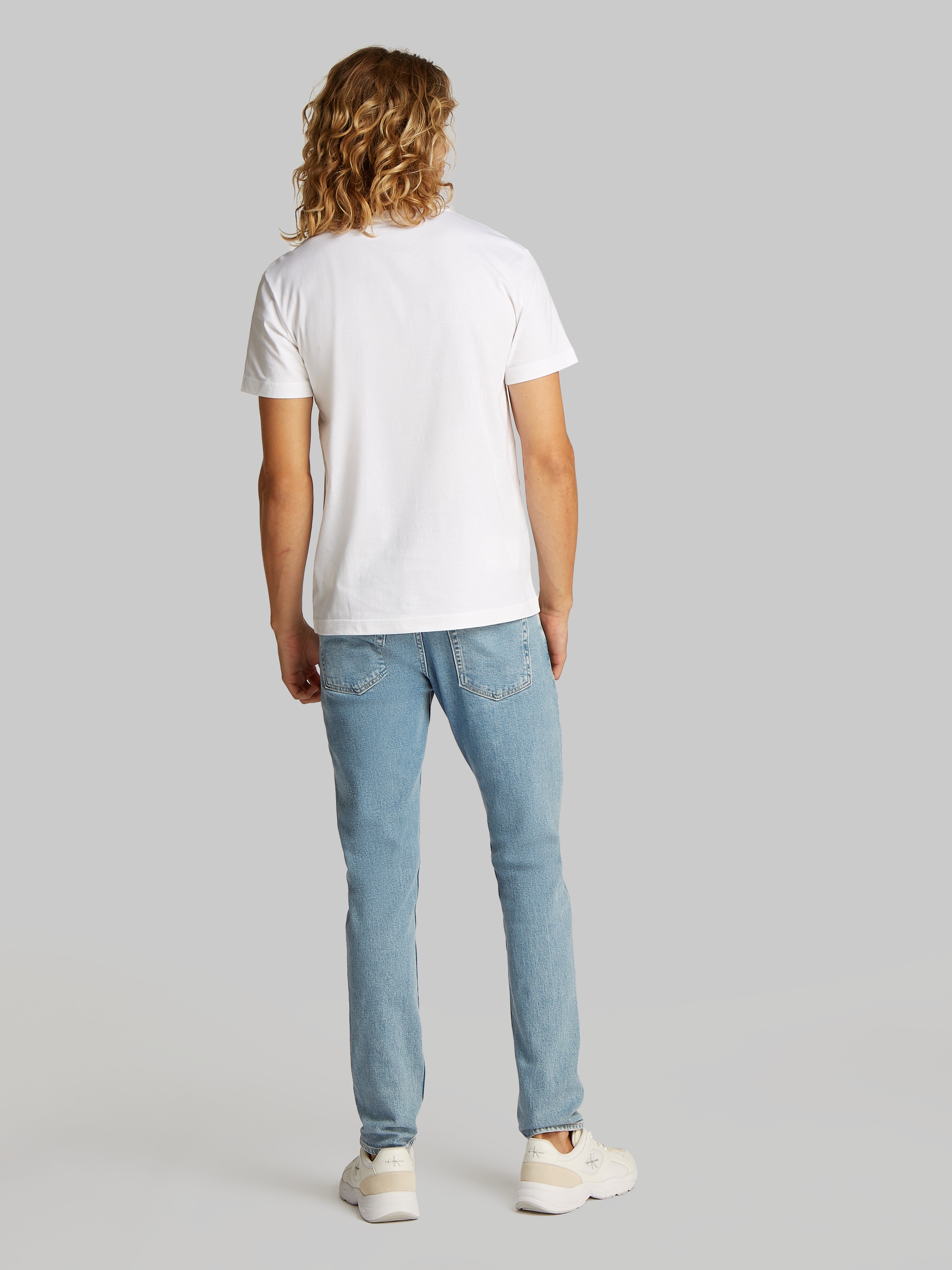 Calvin Klein Jeans T-Shirt »2 PACK MONOLOGO T-SHIRT«, (Packung, 2er-Pack), mit Rundhalsausschnitt