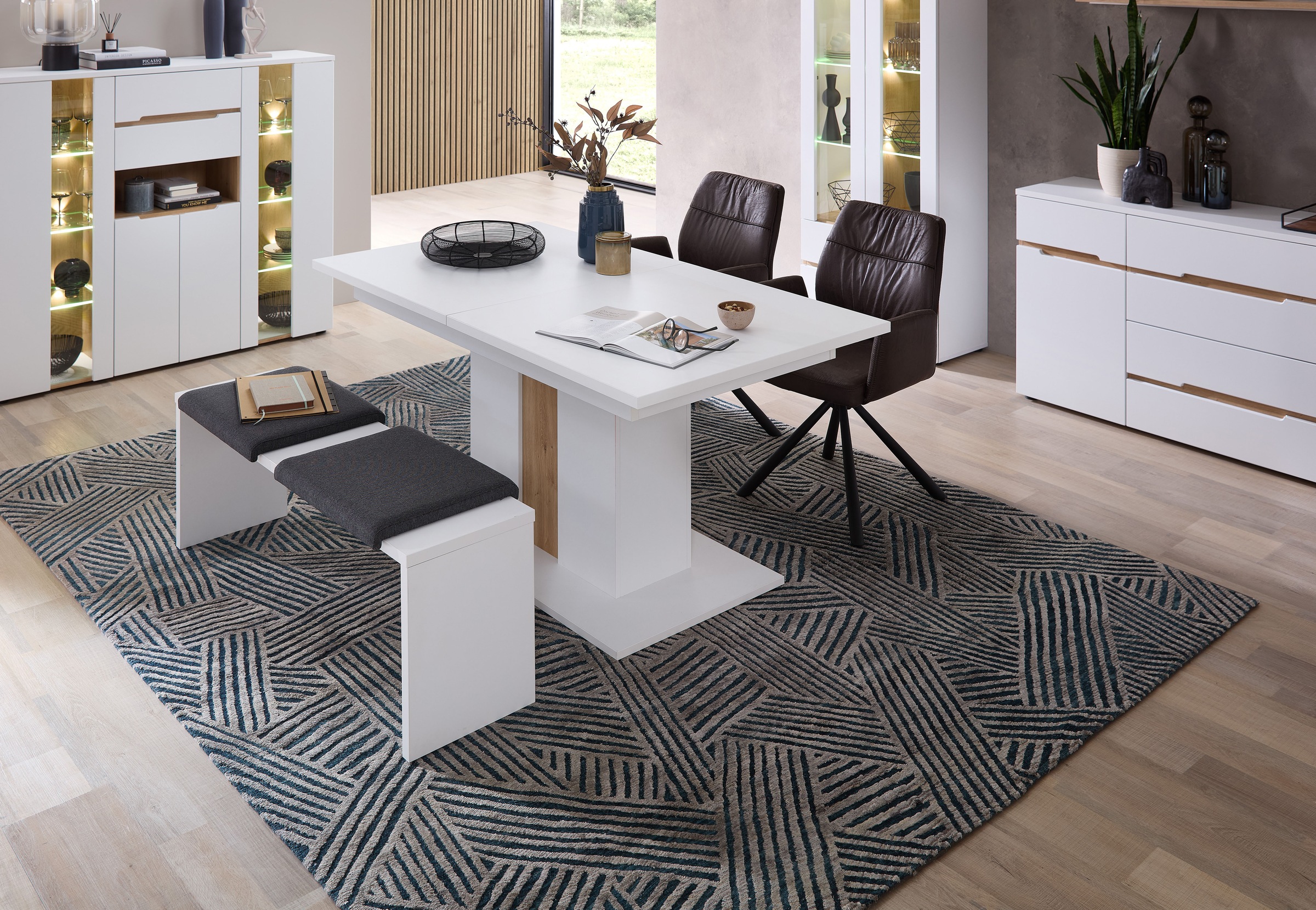 Innostyle Essbank »Memphis Sitzbank, 130x49x40cm (B/H/T)«, (1 St.), 2 Klemm günstig online kaufen