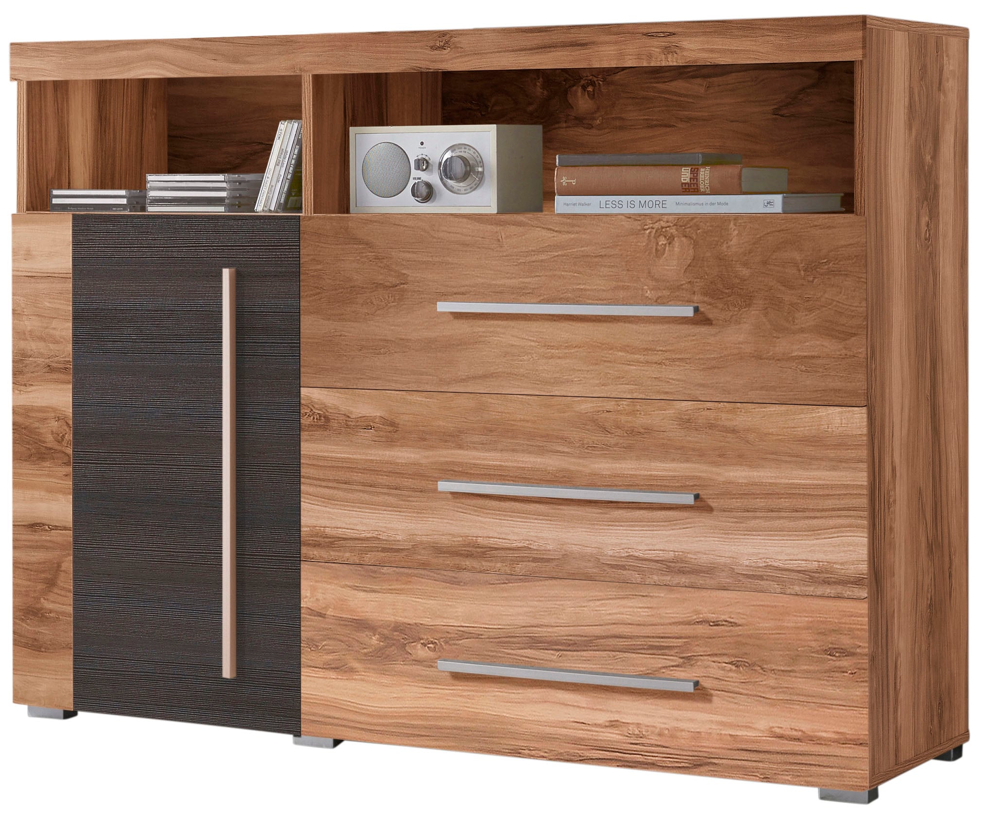INOSIGN Sideboard »Roger,Breite 120cm, moderne Anrichte mit 3 Schubladen«, Kommode mit viel Stauraum, Masse 120x92x38,5 (B/H/T)
