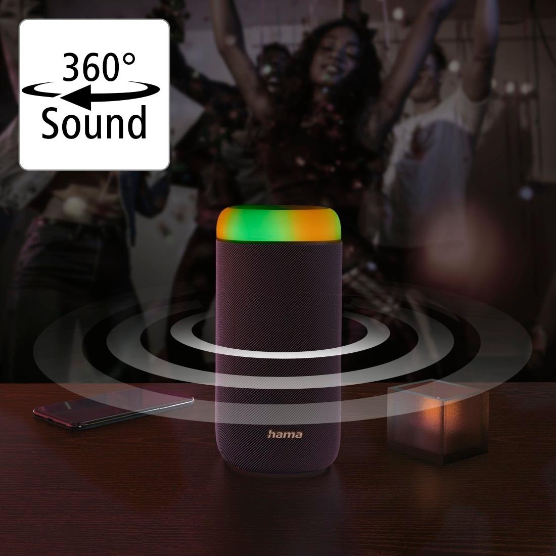 Hama bestellen Xtra »Bluetooth LED Bluetooth-Lautsprecher Box Bass auf 360ᵒ 30 spritzwassergeschützt« Raten W Sound
