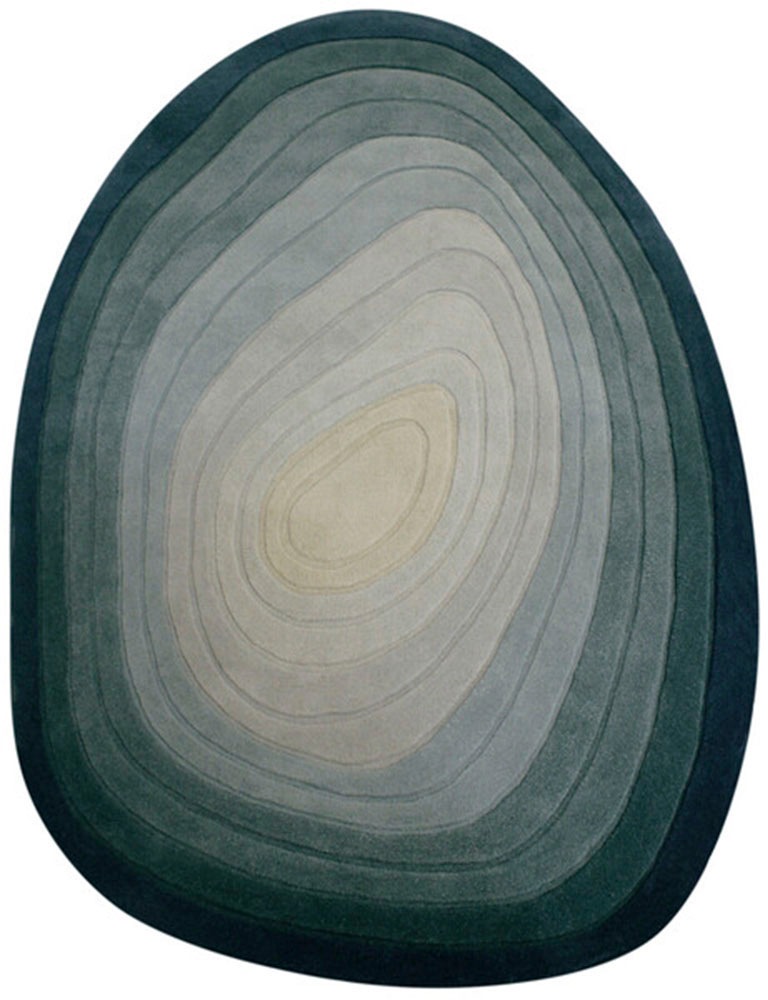 FLAIR RUGS Wollteppich »Puddle«, rechteckig, 9 mm Höhe, Wollteppich in Pfüt günstig online kaufen