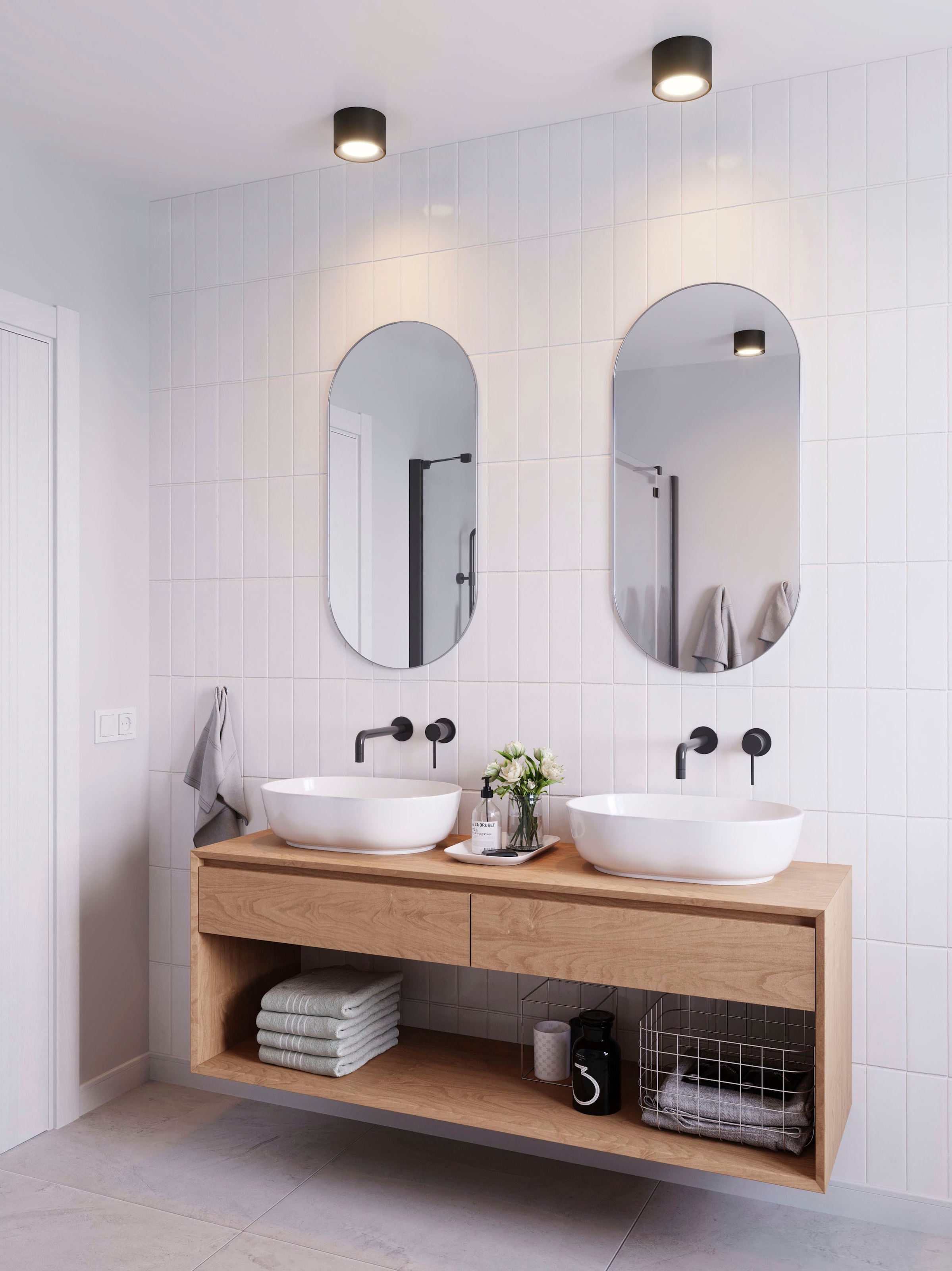 Nordlux LED Deckenleuchte »LANDON«, 3-stufige Moodmaker™-Dimmung am inneren und äußeren Lichtring (inkl. Nachtlicht),  inkl. 6,5 Watt LED