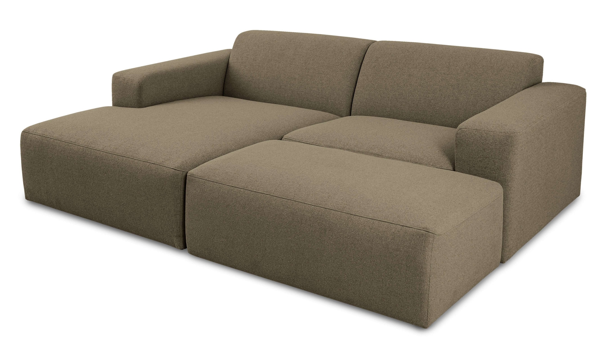INOSIGN Ecksofa »Koa,228cm, L-Form, Modulsofa, Webstoff, Cord«, Designsofa, Set, Hocker inklusive, weicher Lounge-Sitzkomfort