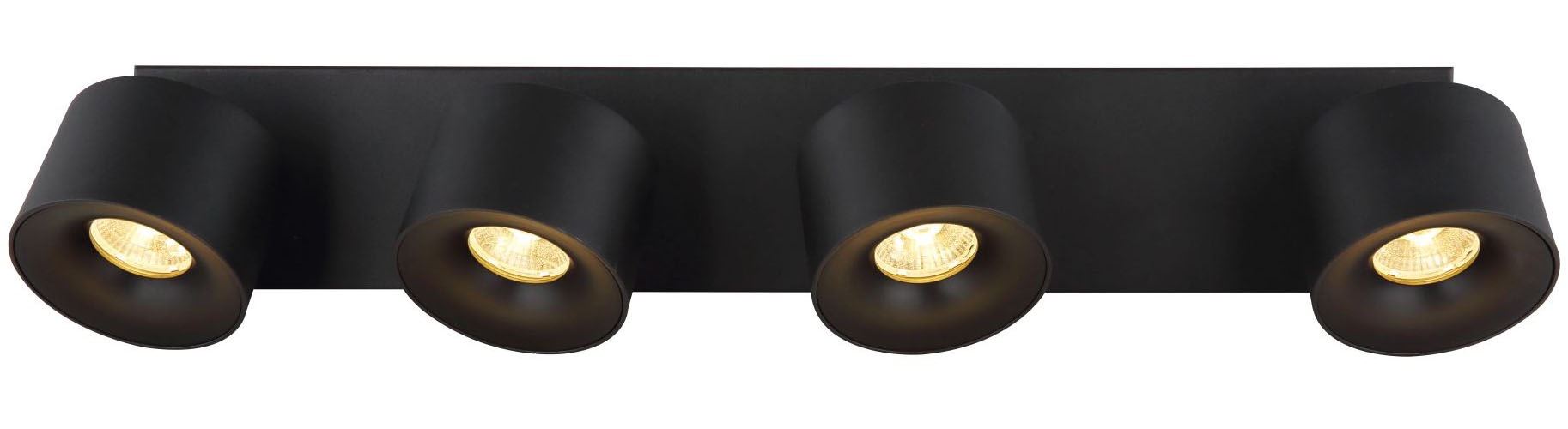 GLOBO LIGHTING LED Deckenstrahler »RAE«, 4 flammig, Leuchtmittel LED-Modul | LED fest integriert, mit schwenkbare und runde -zylindrischen LED-Strahlern