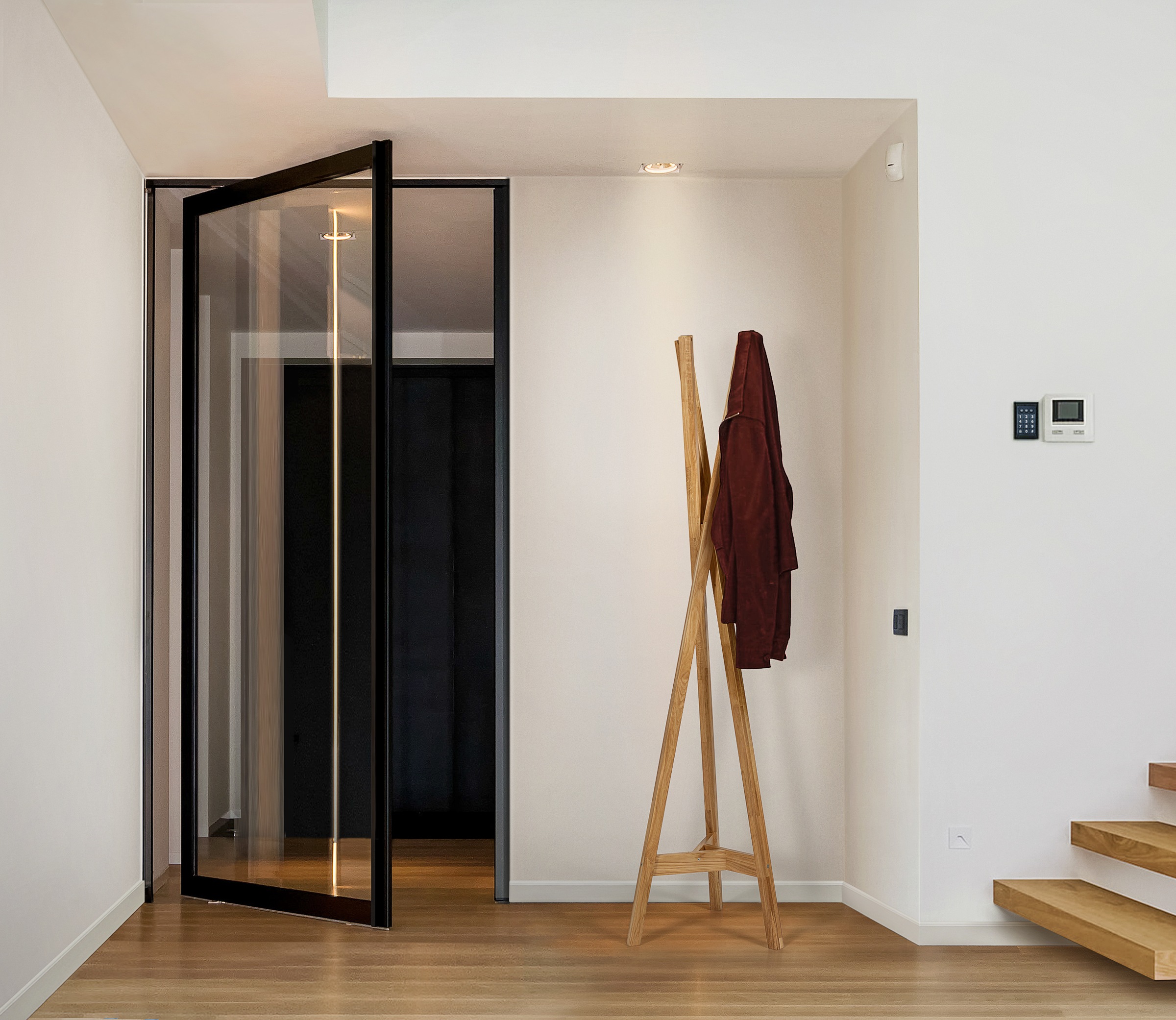 andas Garderobenständer im skandinavian Design, aus Eiche massiver Eiche, F günstig online kaufen