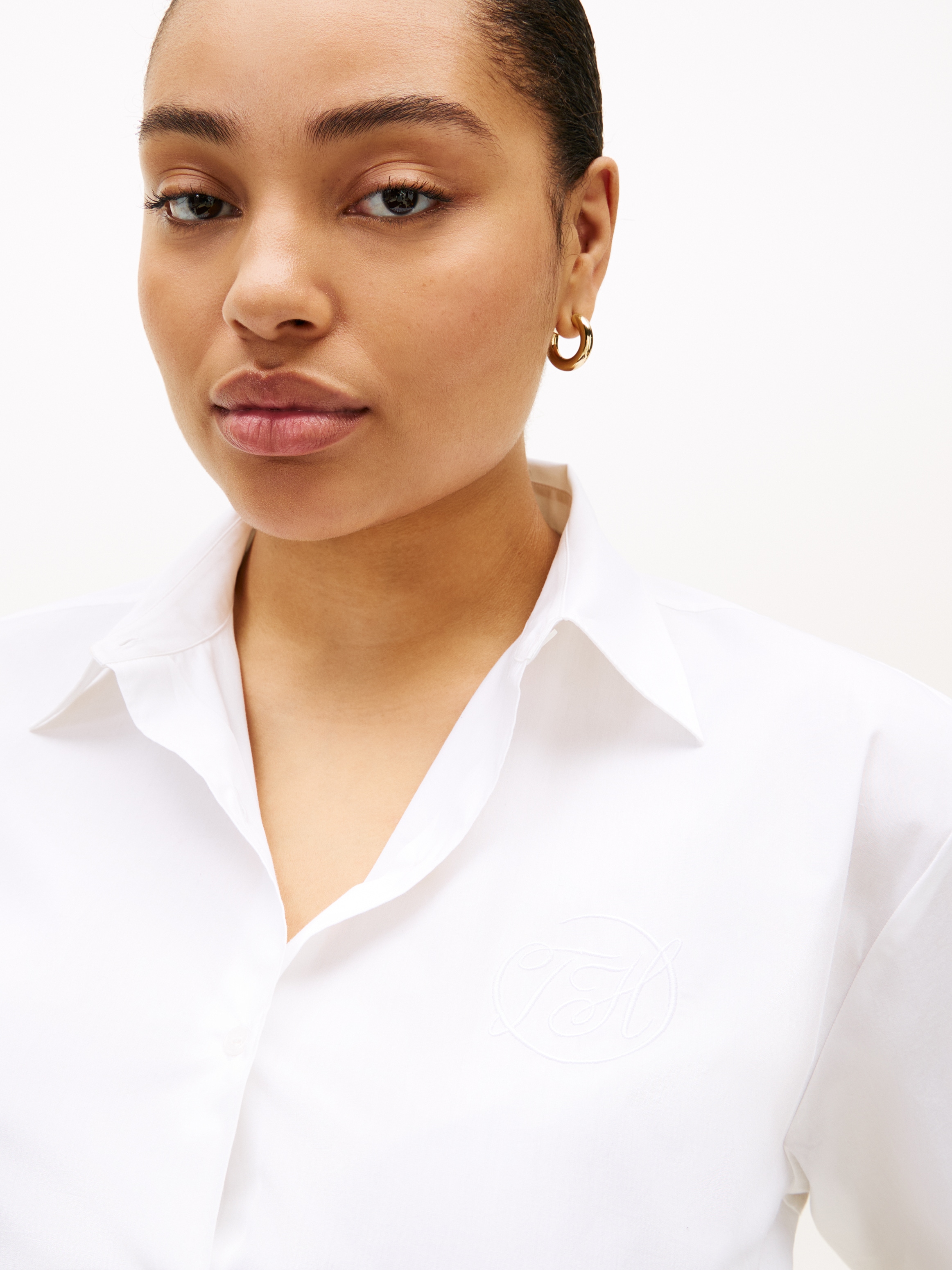 Tommy Hilfiger Curve Hemdbluse »CRV COTTON EASY SHIRT« in großen Größen