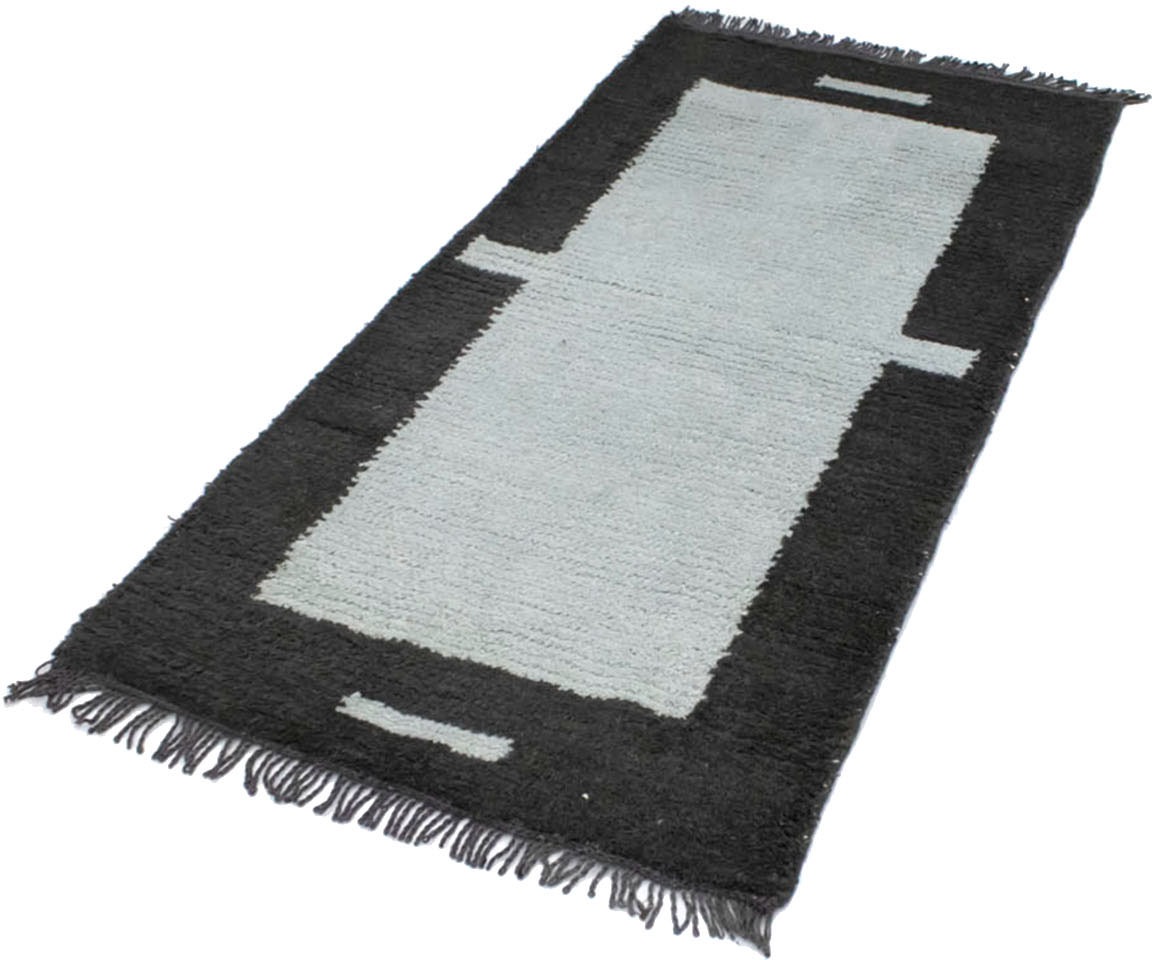 bequem Teppich bestellen morgenland Wollteppich blau«, handgeknüpft rechteckig, und »Nepal schnell handgeknüpft