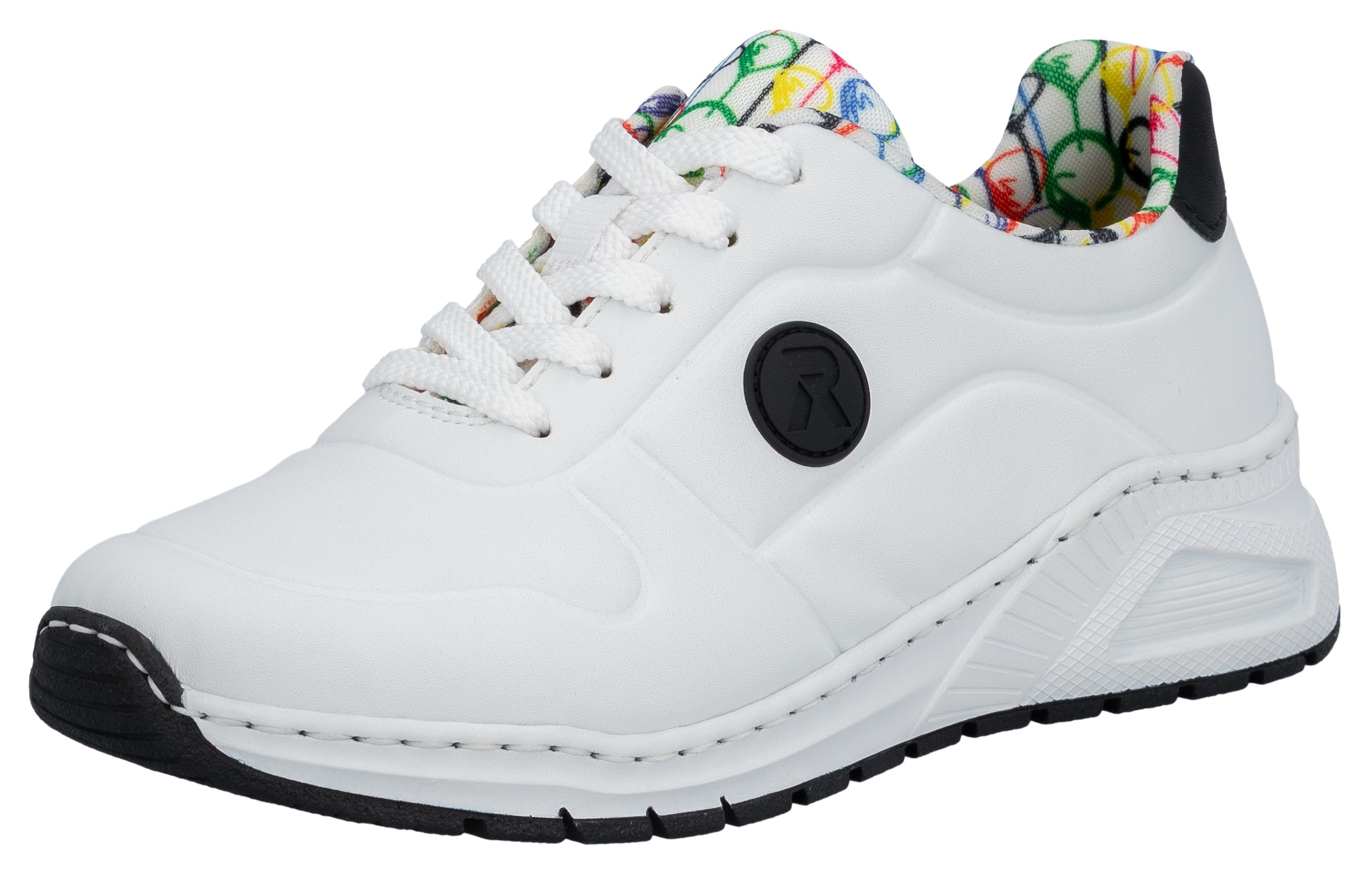 Rieker Sneaker  mit MemoSoft-Innensohle, Freizeitschuh, Halbschuh, Schnürschuh