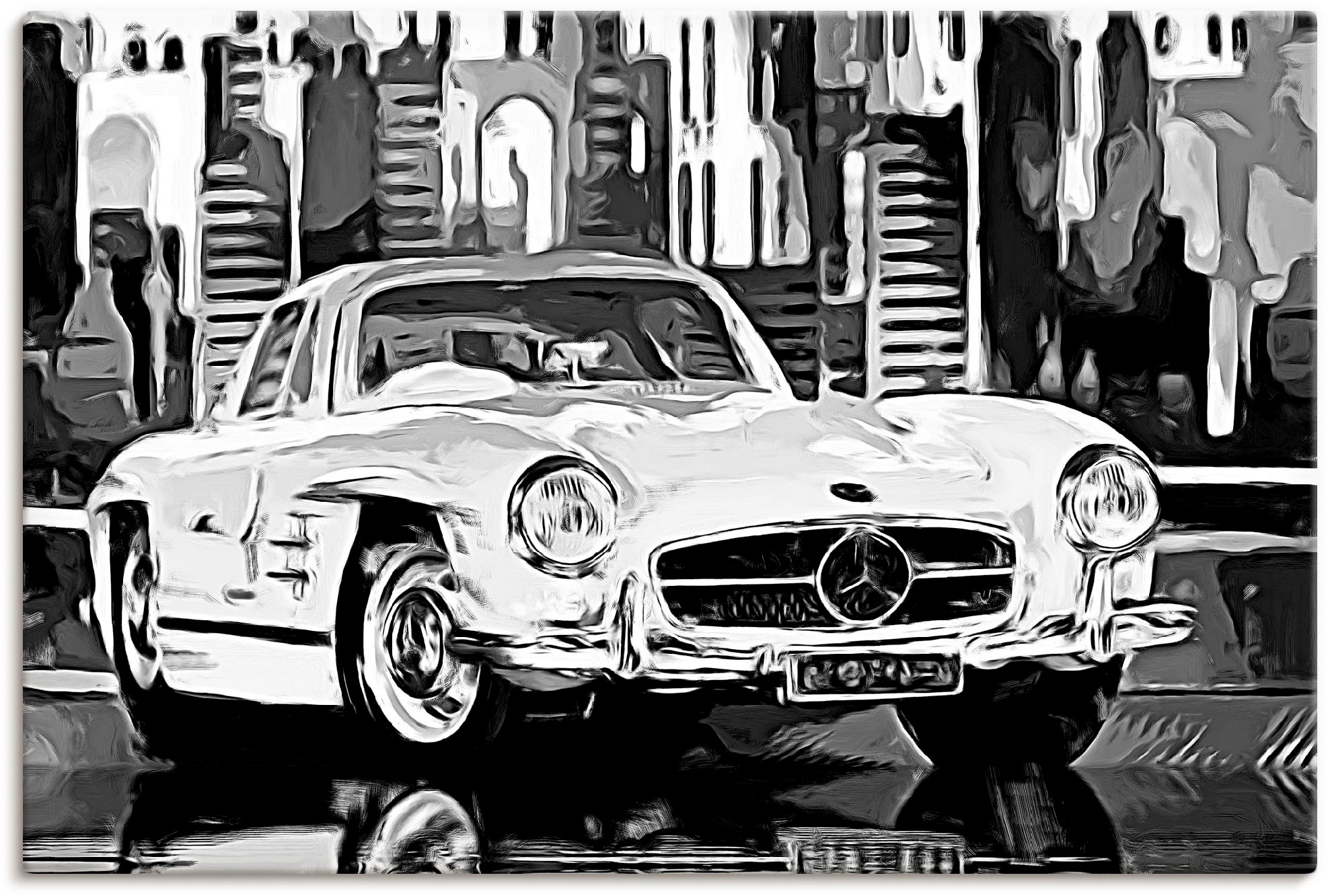 Artland Wandbild »300 SL Flügeltürer«, Auto, (1 St.), als Alubild, Leinwand günstig online kaufen