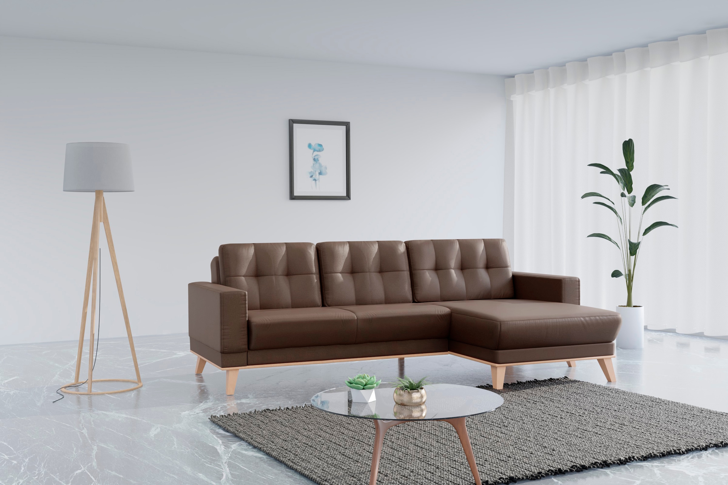 sit&more Ecksofa Lavida L-Form, wahlweise mit Kippfunktion und Bettkasten günstig online kaufen