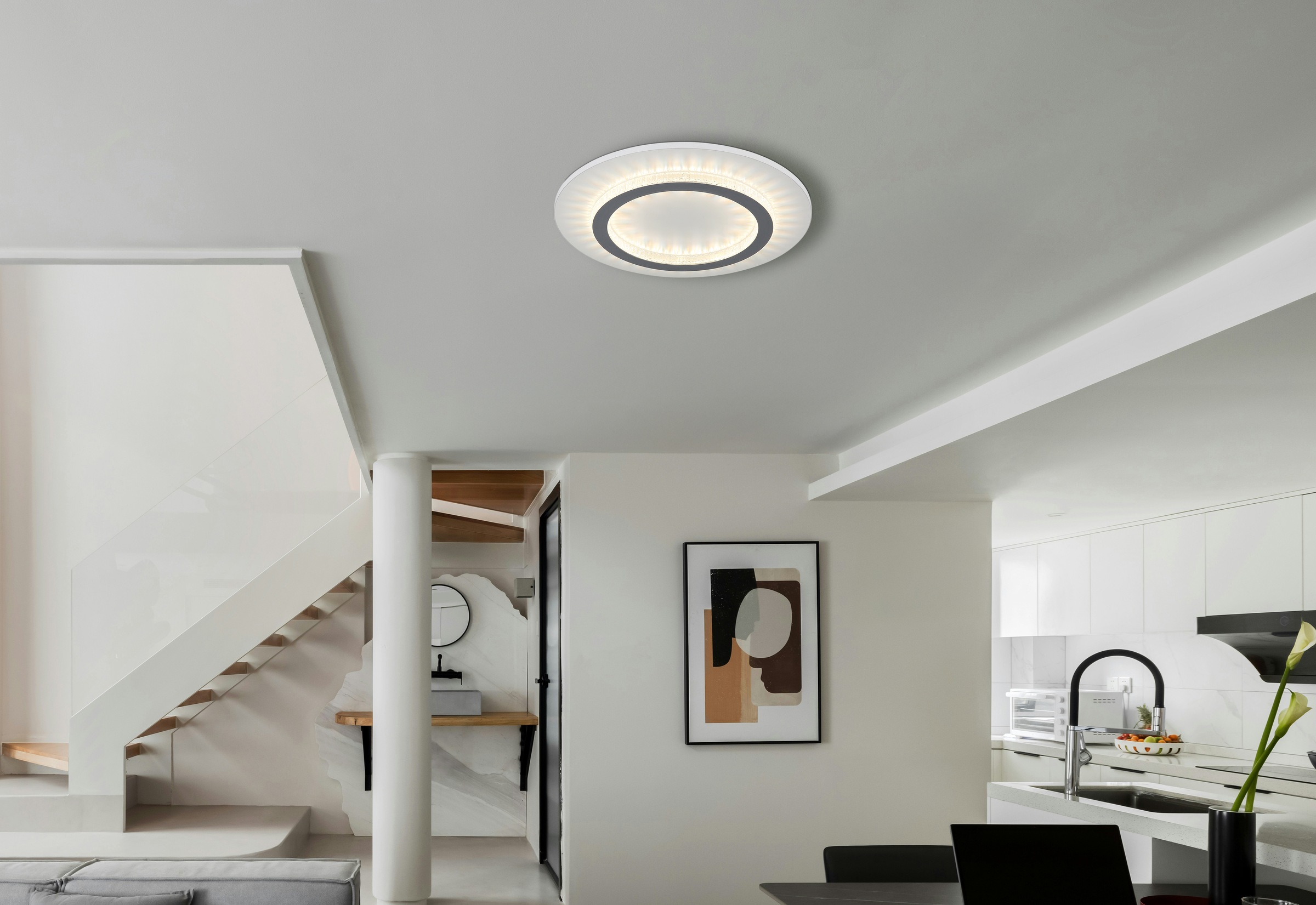 GLOBO LIGHTING Deckenleuchte »JAYDEN« LED-Modul 1 Stk. warmweiß - kaltweiß günstig online kaufen