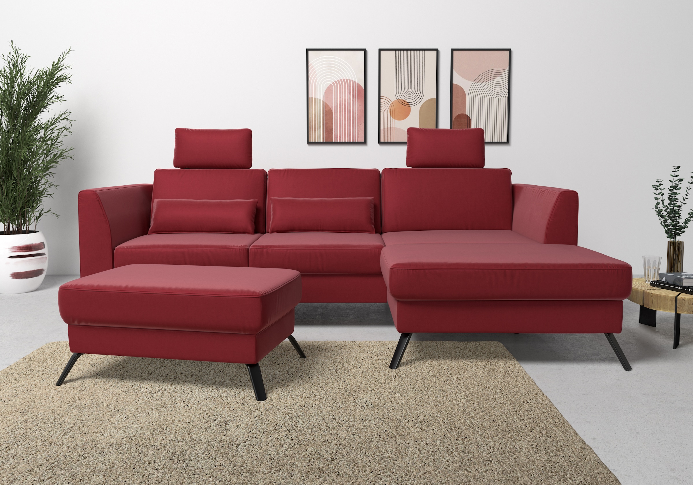 sit&more Ecksofa »Olsen L-Form«, inklusive Sitztiefenverstellung, wahlweise günstig online kaufen