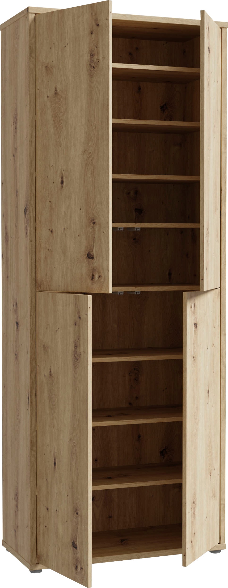 FORTE Schuhschrank »Alice Springs«, (B/H/T 74,5/191,9/34,9 cm), Stauraumschrank, Mehrzweckschrank, Breite 74,5 cm, mit 8 Böden