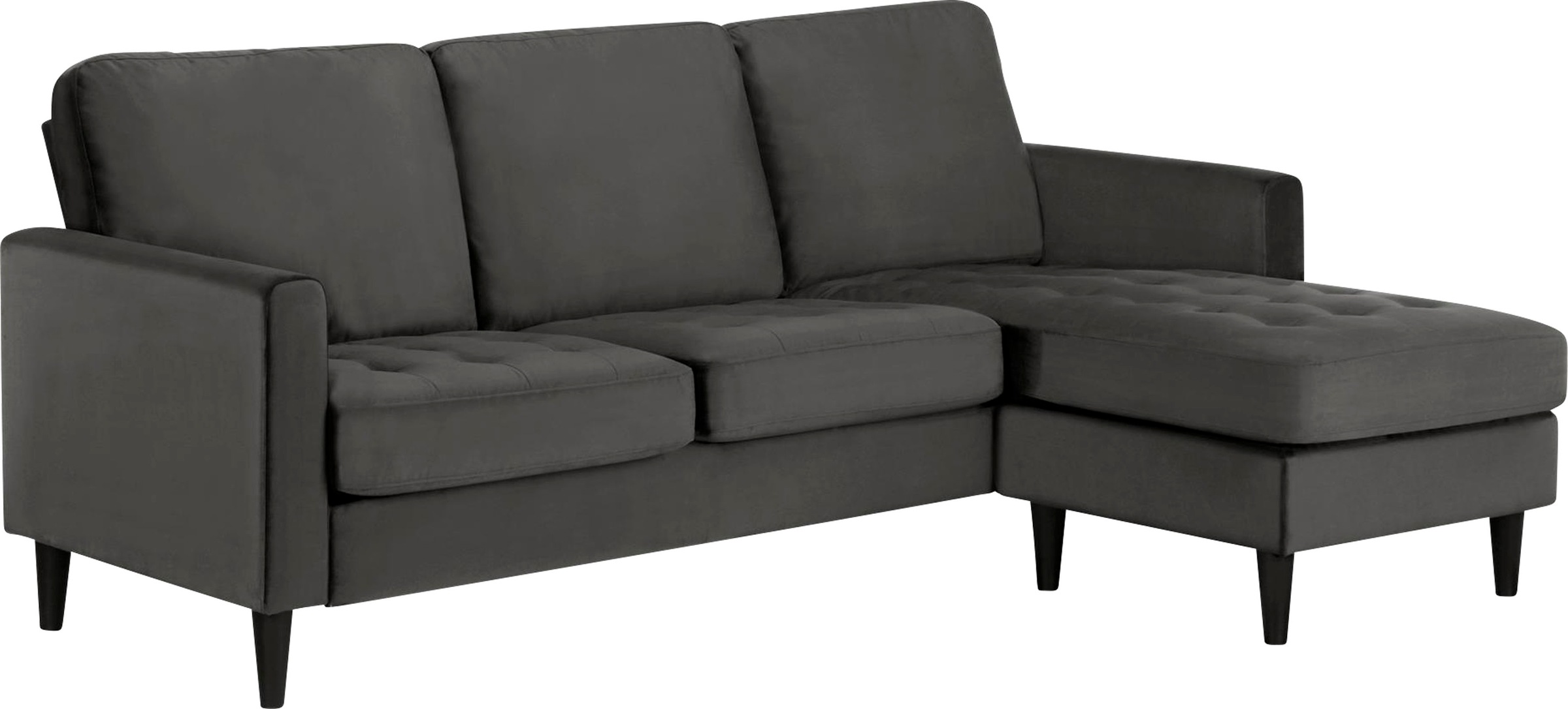 CosmoLiving by Cosmopolitan Ecksofa »Strummer, L-Form,« in Veloursstoff, Ot günstig online kaufen