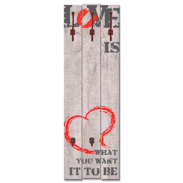 Artland Garderobenleiste »Liebe ist...«, teilmontiert online kaufen
