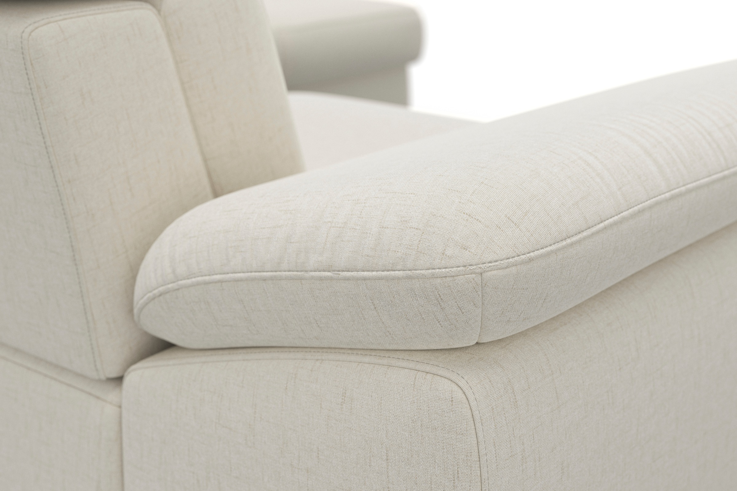 sit&more Ecksofa »Cabrio L-Form, mit Sitztiefenverstellung, Arm- und Kopfteilverstellung«, 3 Nierenkissen, Federkern, optional Bettfunktion und Stauraum