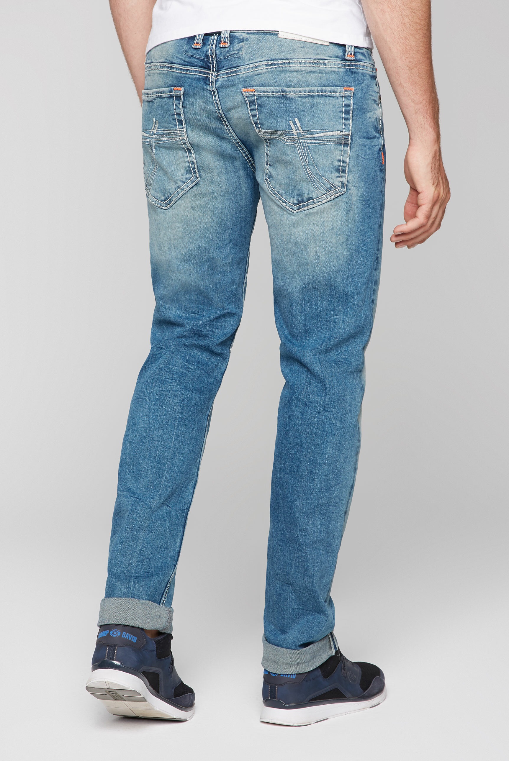 CAMP DAVID Regular-fit-Jeans, mit niedriger Leibhöhe